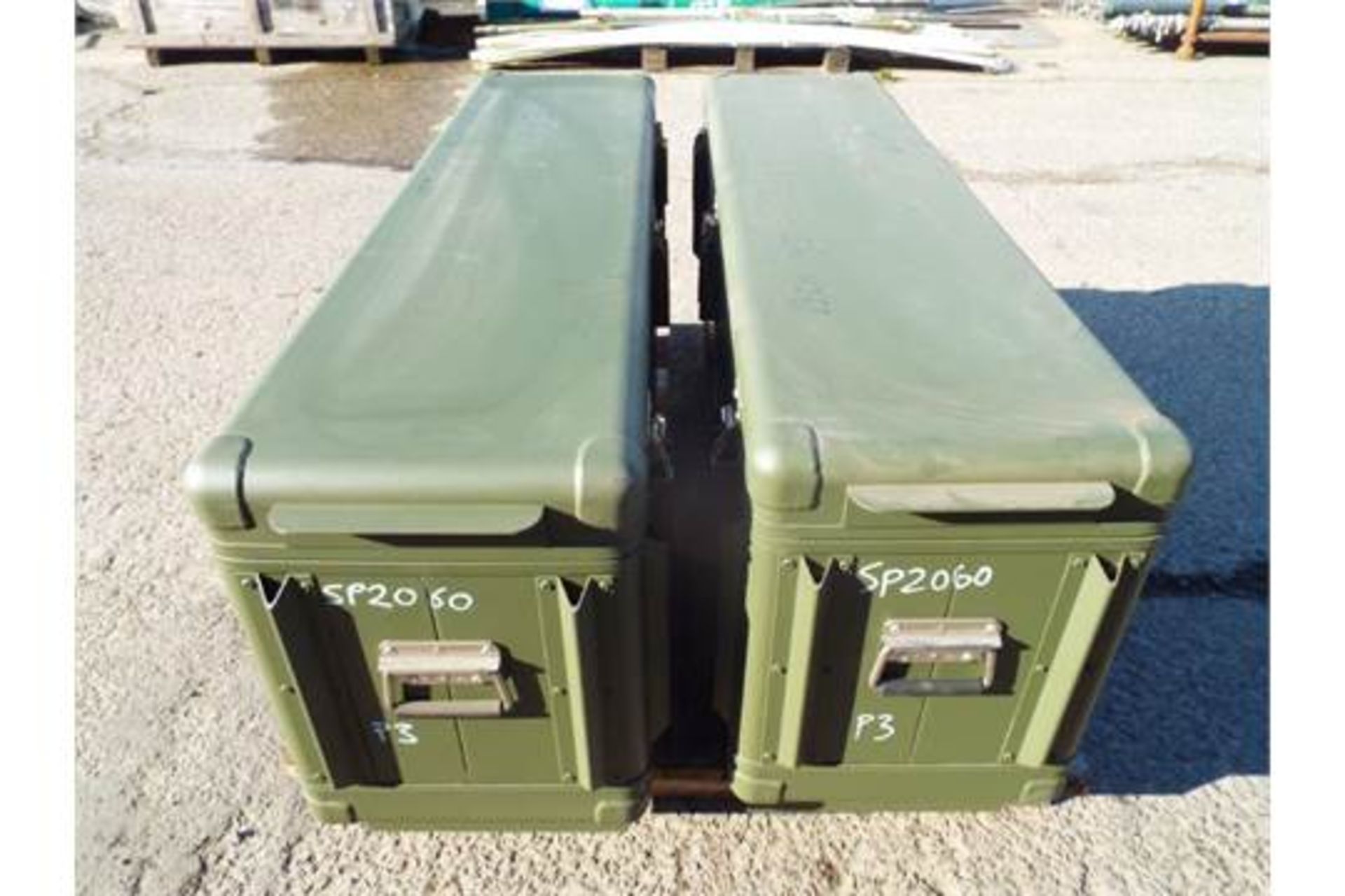 2 x Large Heavy Duty Aluminium Cases - Image 3 of 5