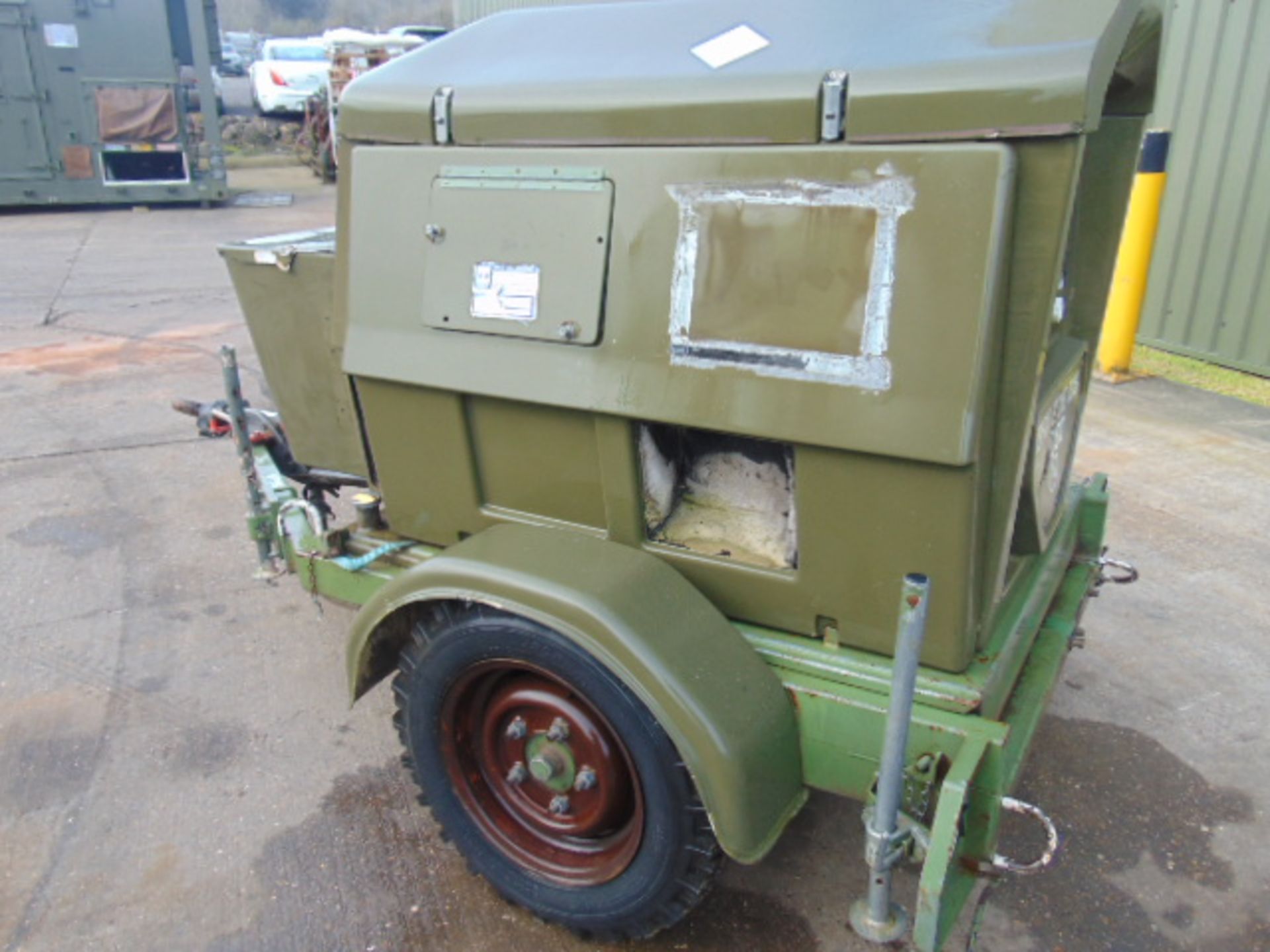 Ex Uk Royal Air Force Trailer Mounted 25 KVA Generator - Image 3 of 10