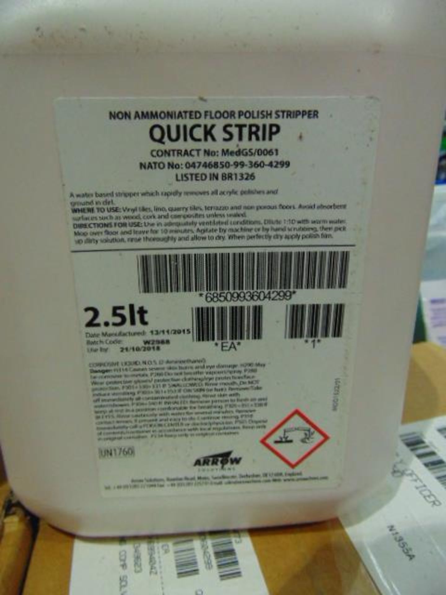 Approx 70 x 2.5 Ltr Quickstrip Unissued Direct from Reserve Stores - Image 2 of 2