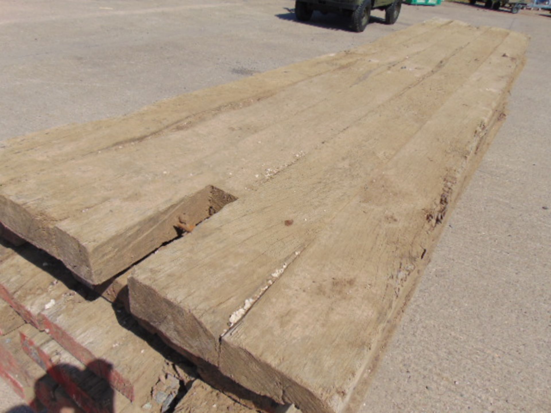 8 x 5m Hardwood Bog Mats for Excavators / Diggers etc - Bild 5 aus 8