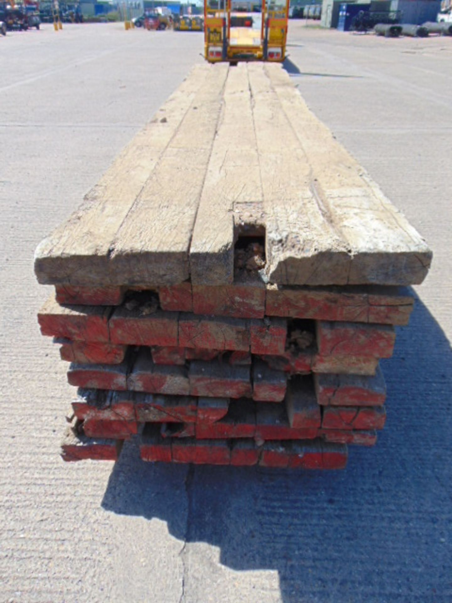 8 x 5m Hardwood Bog Mats for Excavators / Diggers etc - Bild 4 aus 8