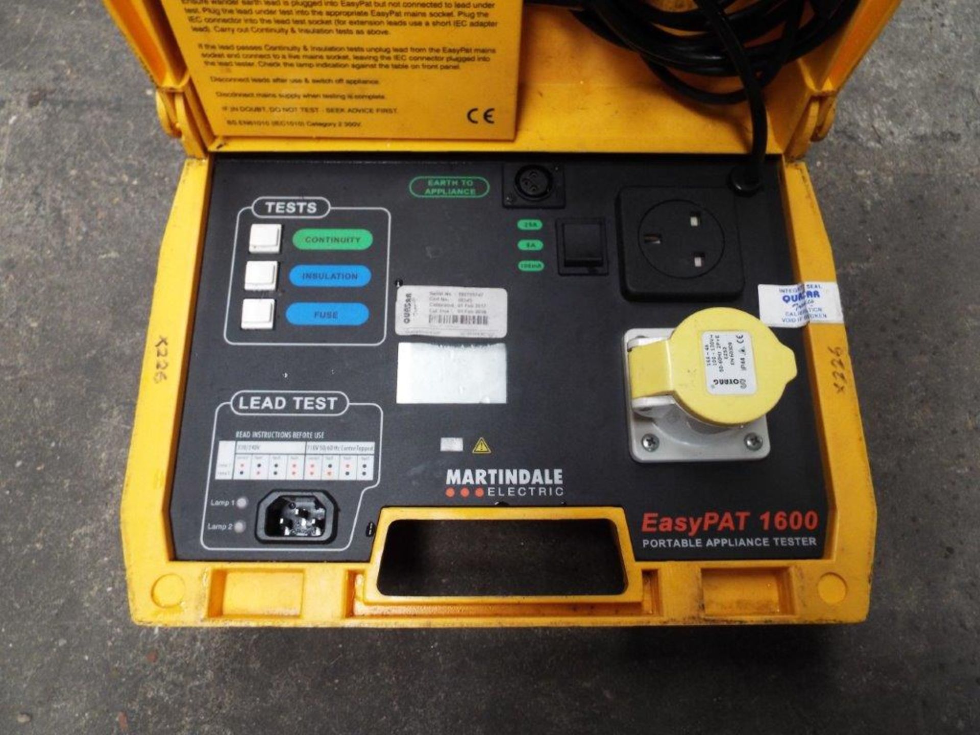 Martindale Easypat 1600 PAT Tester - Bild 2 aus 7