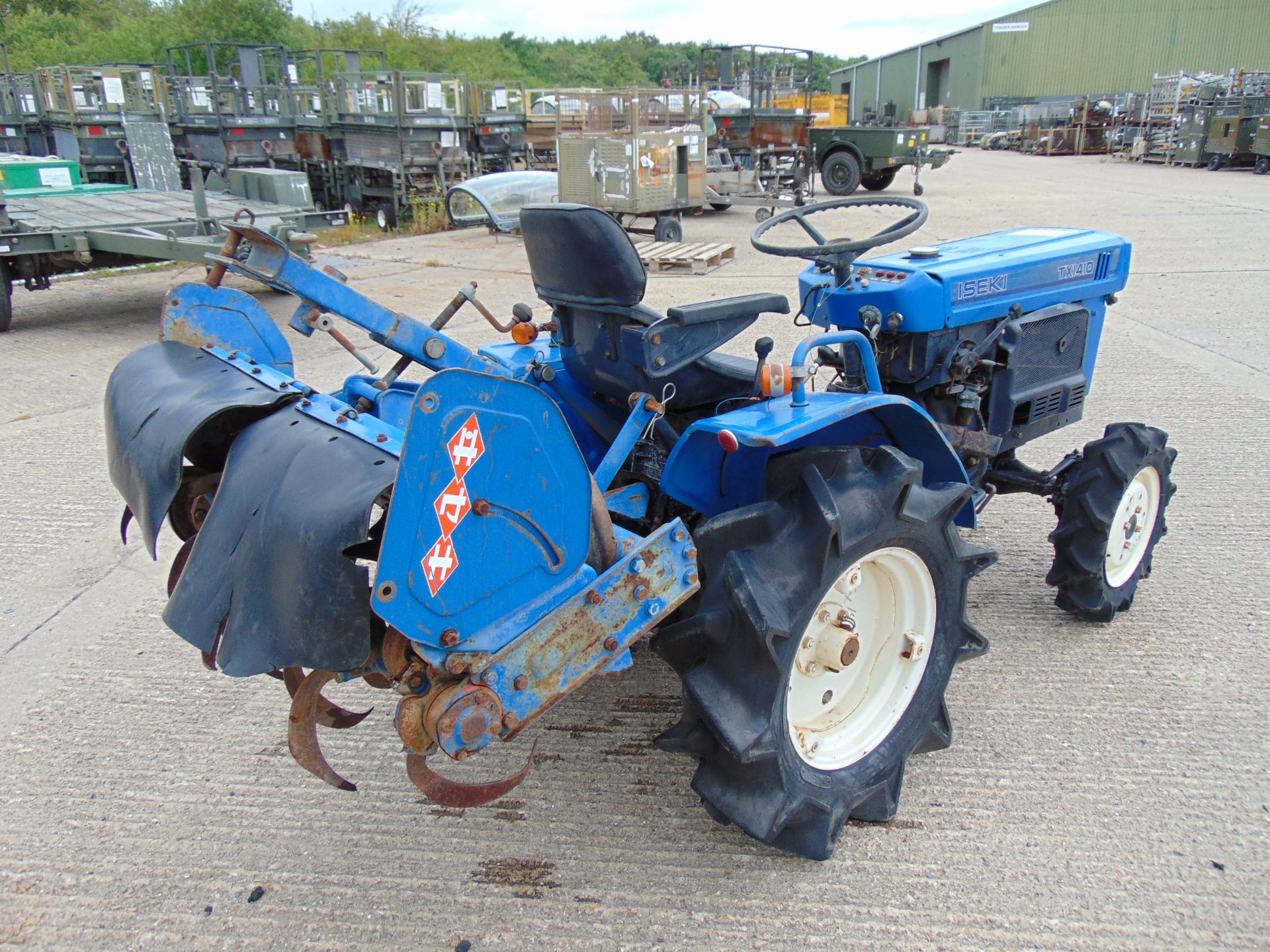 Iseki TX1410 4WD Compact Tractor c/w Rotovator ONLY 569 Hours! - Bild 6 aus 13