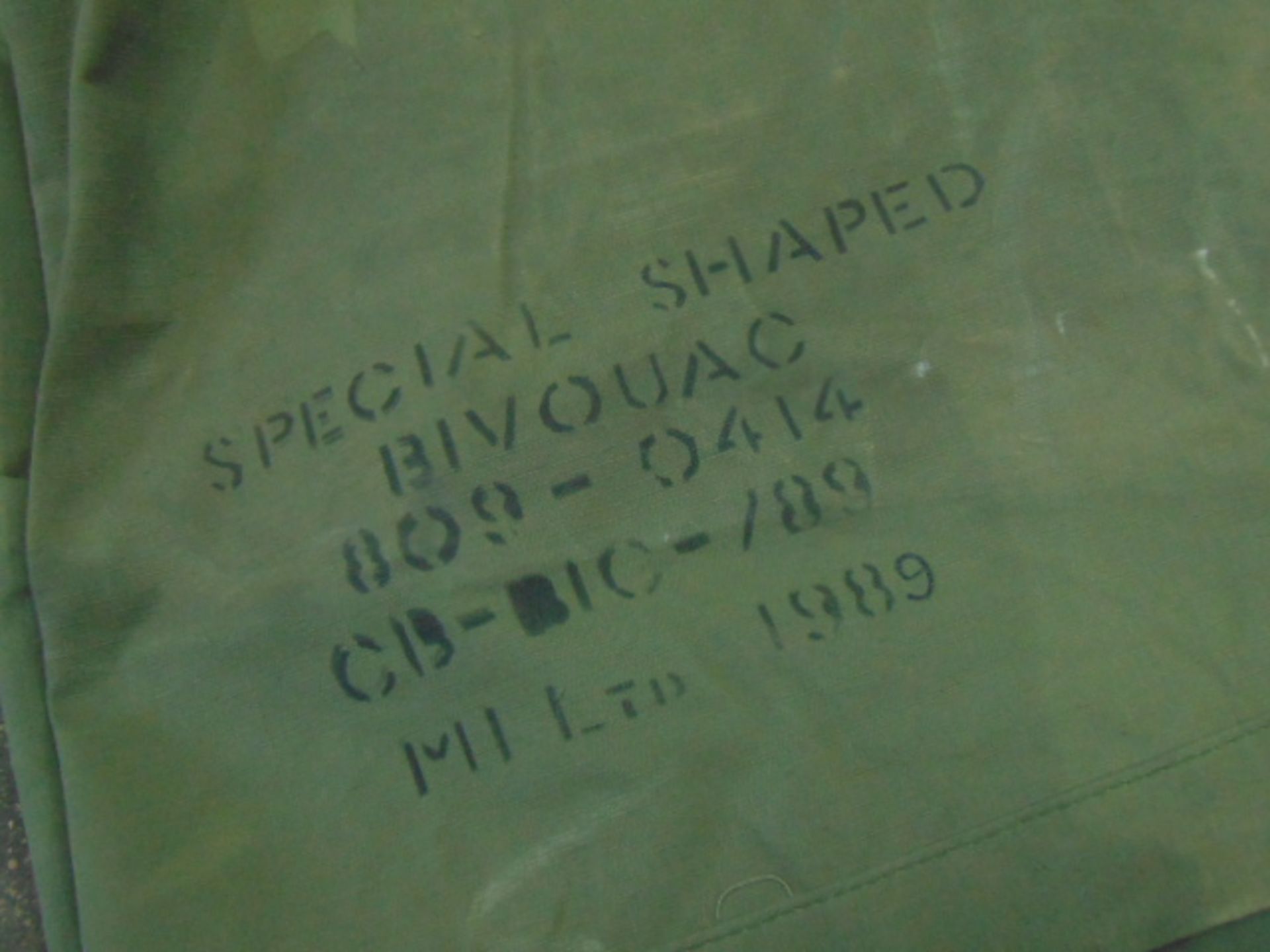 Unissued Special Shaped Bivouac/Shelter C/W Wooden Pegs - Image 9 of 10