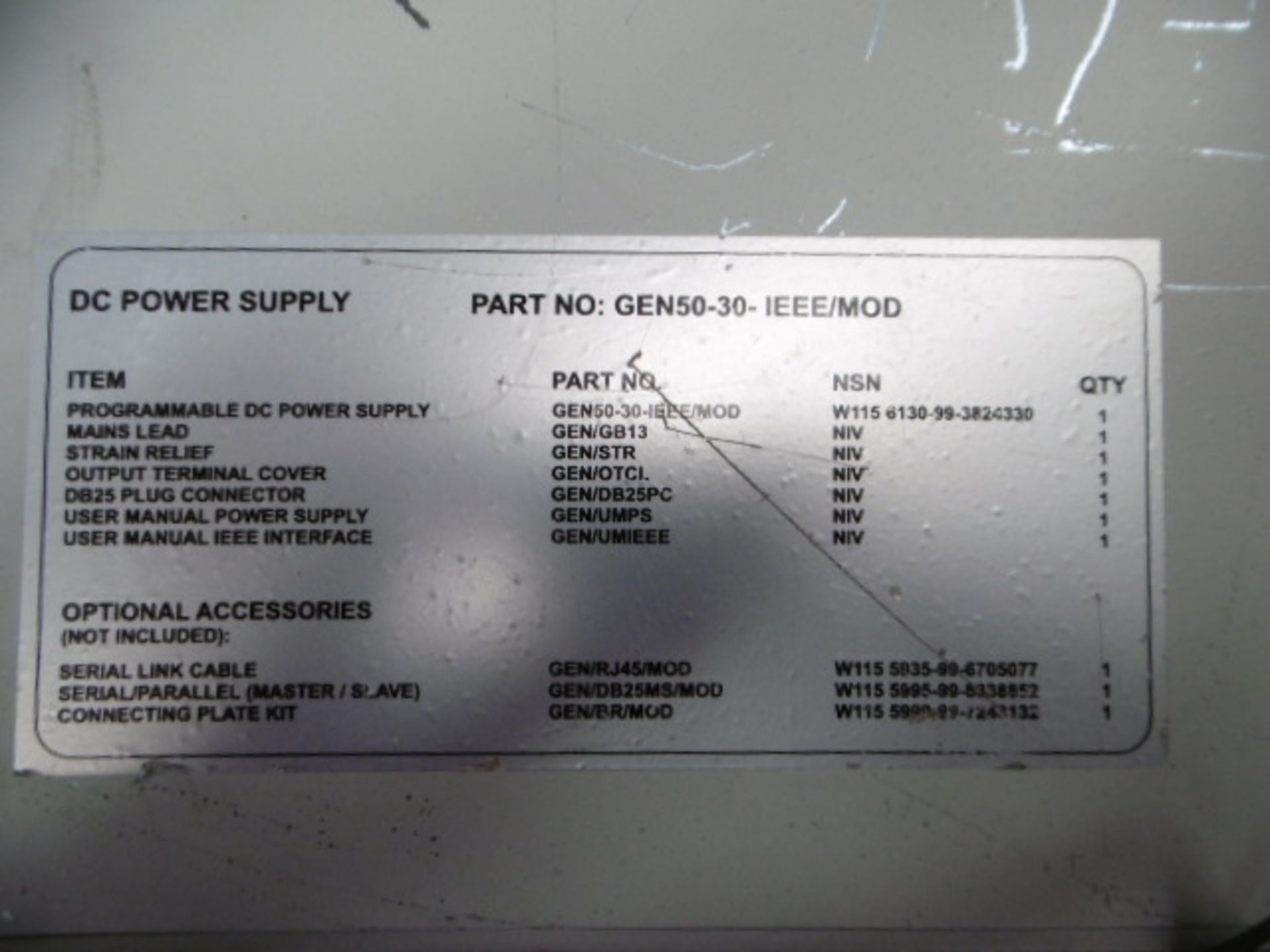 Lambda Gen 50-30 DC Power Supply - Bild 5 aus 6