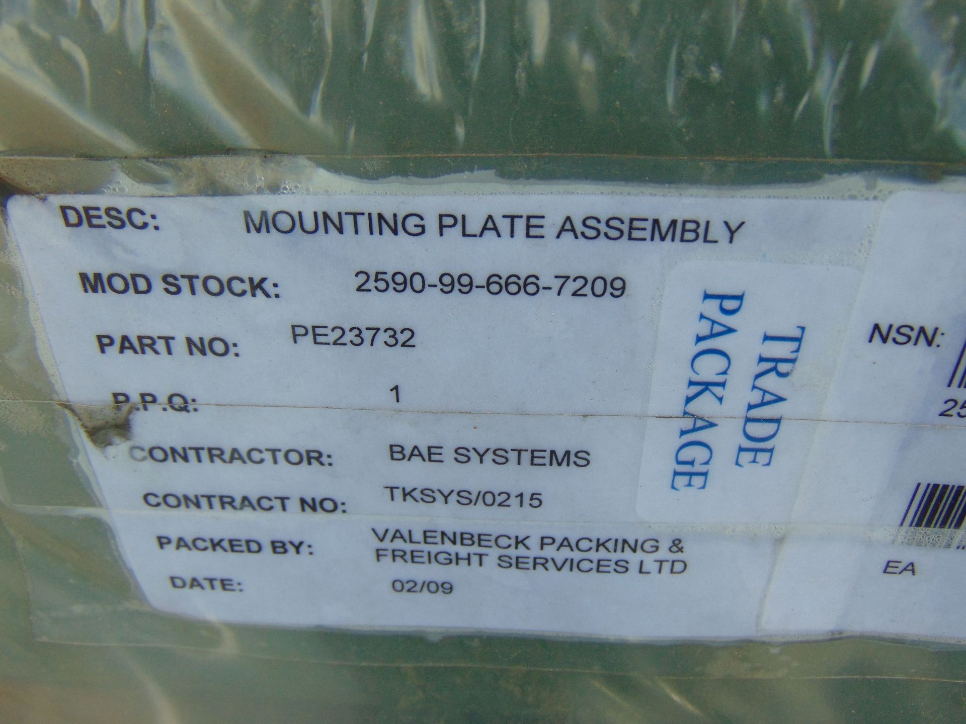 Dozer Mounting Plate Assy P/no PE23732 - Bild 7 aus 9