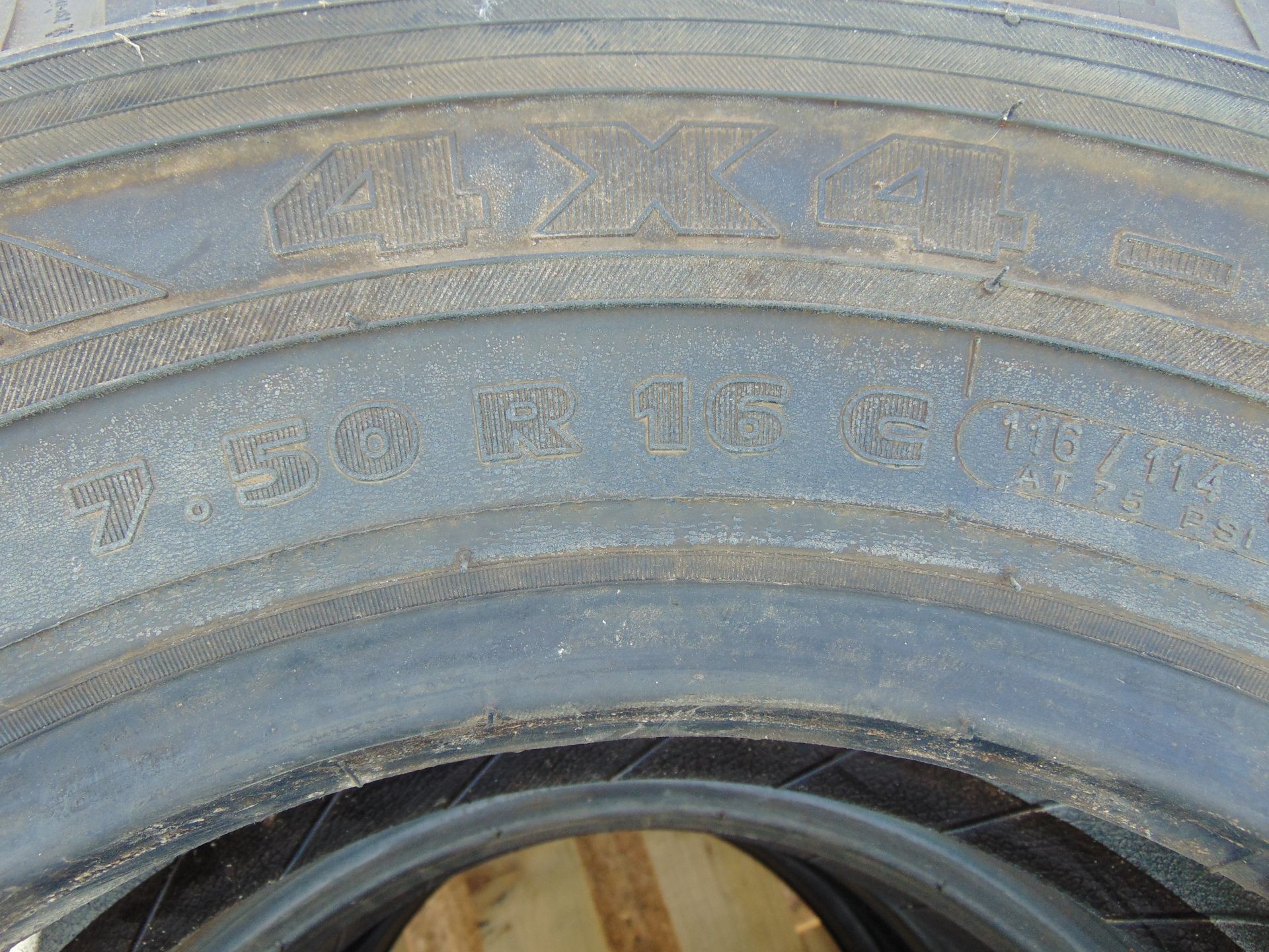 4 x Michelin 7.50 R16 XZL Tyres - Bild 4 aus 5