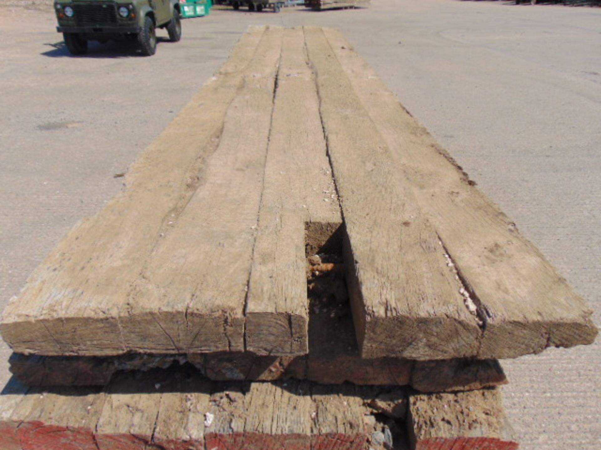 8 x 5m Hardwood Bog Mats for Excavators / Diggers etc - Bild 6 aus 8