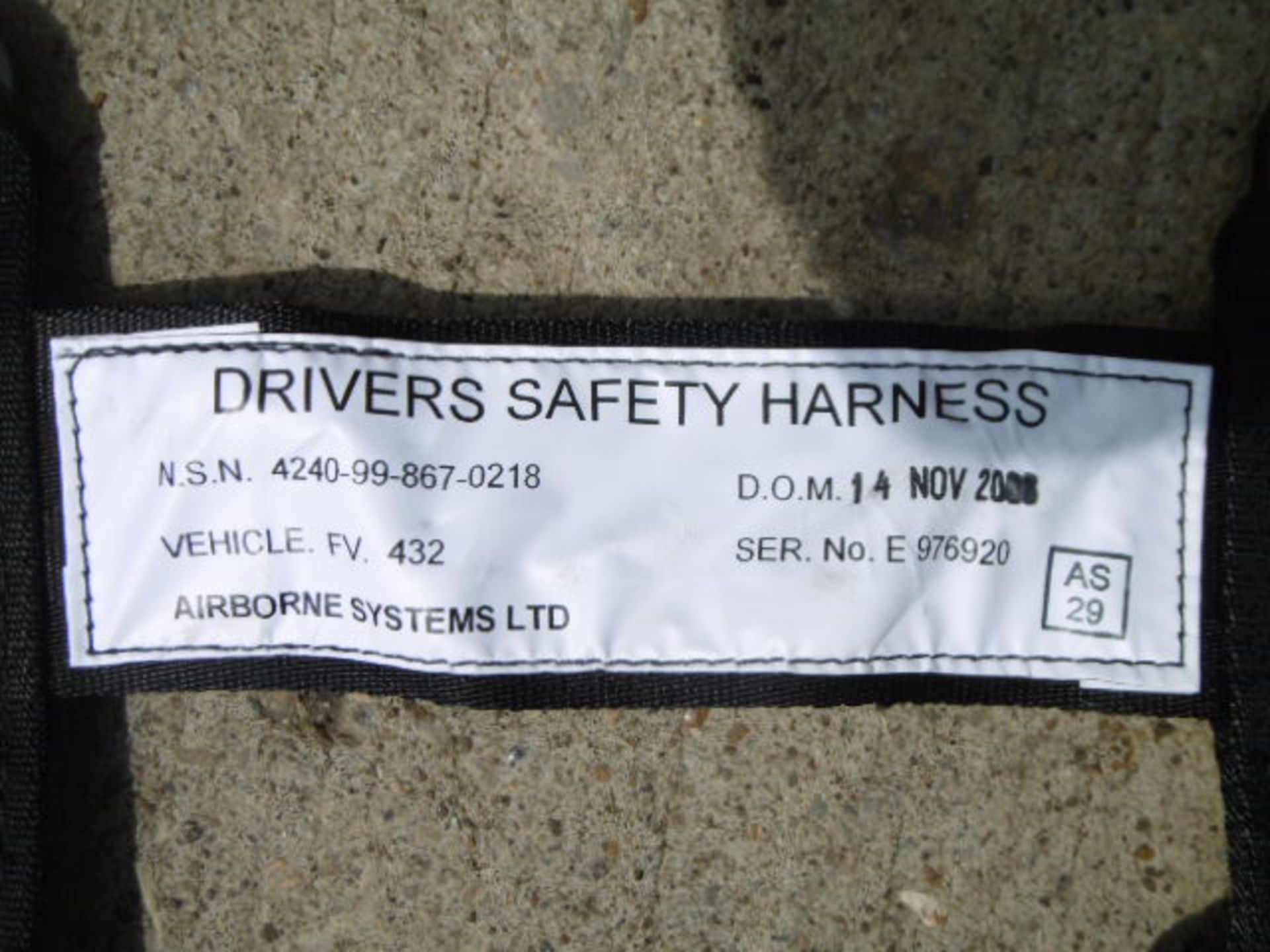 15 x FV432 Drivers Safety Harnesses - Image 6 of 7