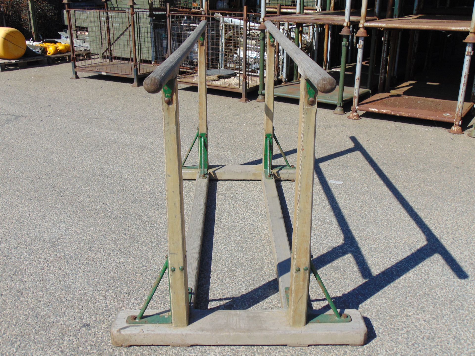 Vintage Wooden Gymnastics Parallel Bars - Image 3 of 6