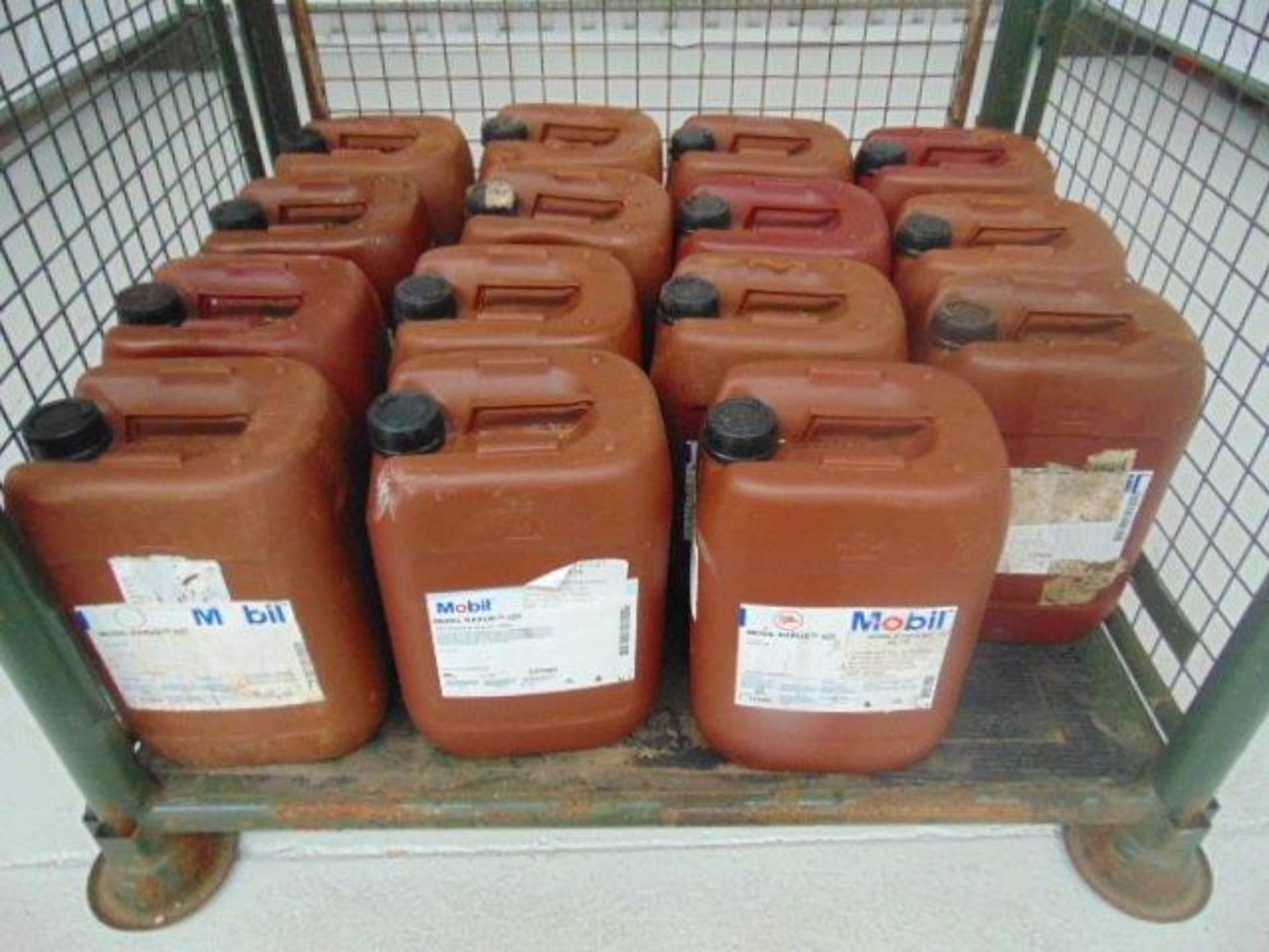 15 x Unissued 20L Drums of Mobil Rarus 427 Air Compressor Lubricant / Oil - Bild 2 aus 4