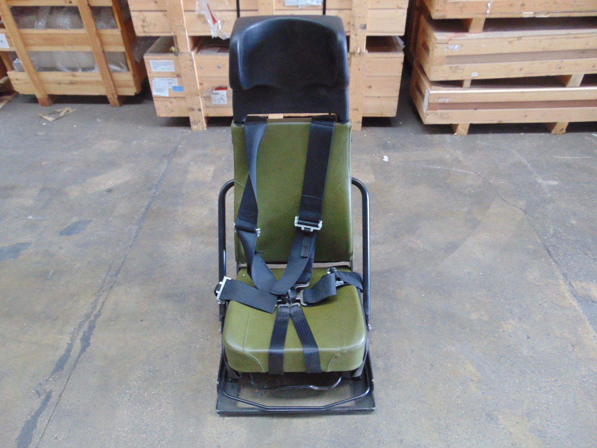 Unissued FV Drivers Seat Complete with Frame and 5 Point Harness - Image 2 of 10