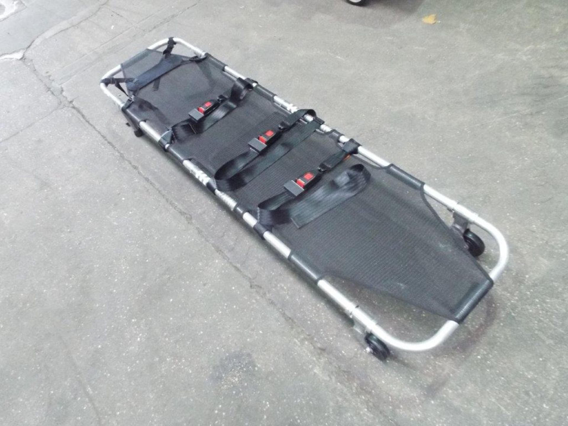 Ferno Folding Stretcher with Wheels and Straps