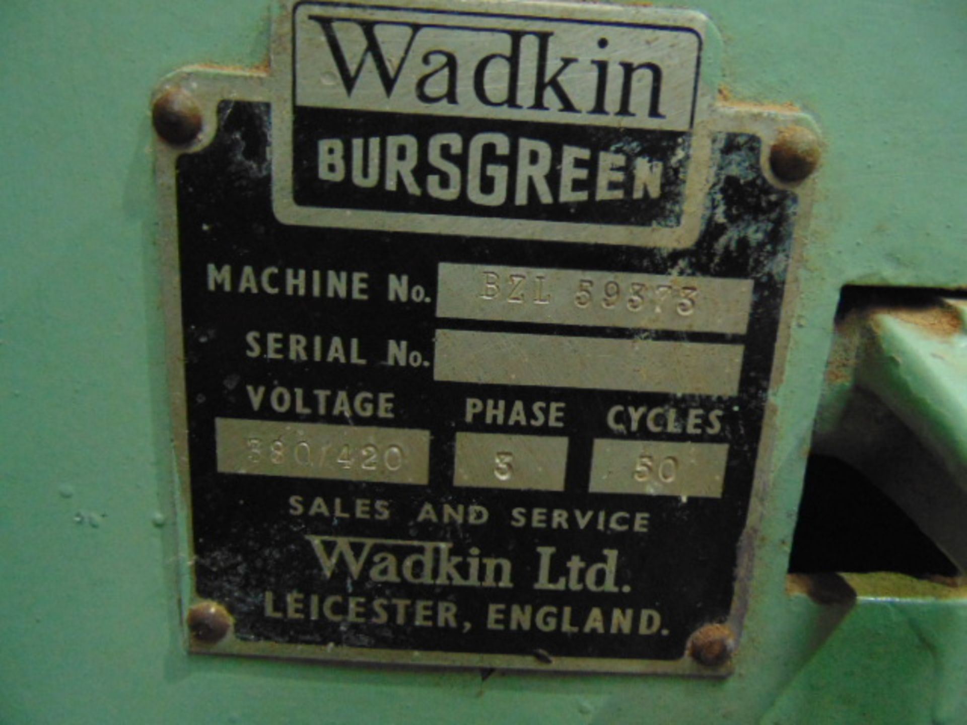 Wadkin Bursgreen wood turning Lathe - Image 9 of 10