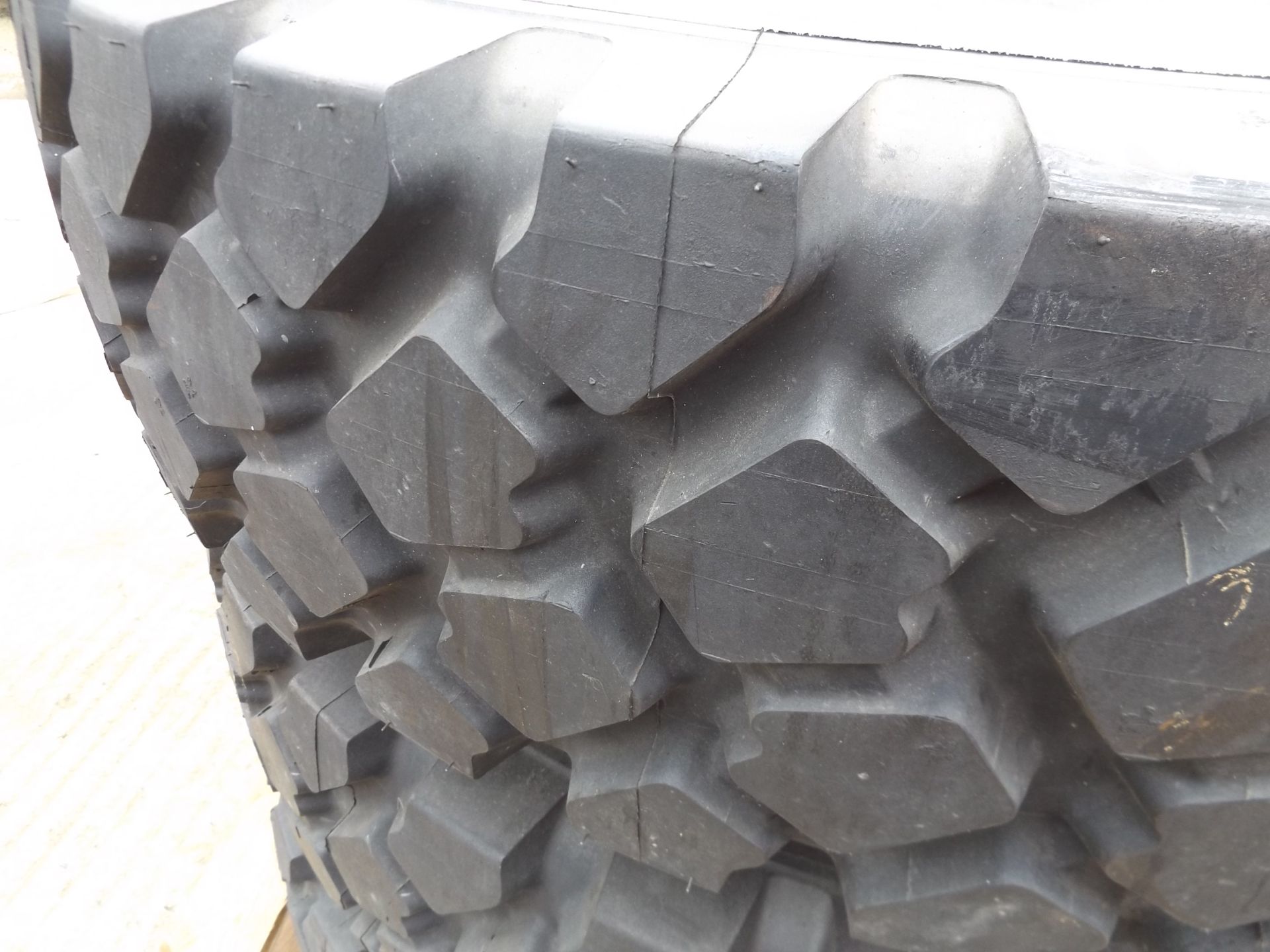 3 x Michelin 12.00 R20 XZL Tyres complete with 8 stud rims - Image 6 of 6