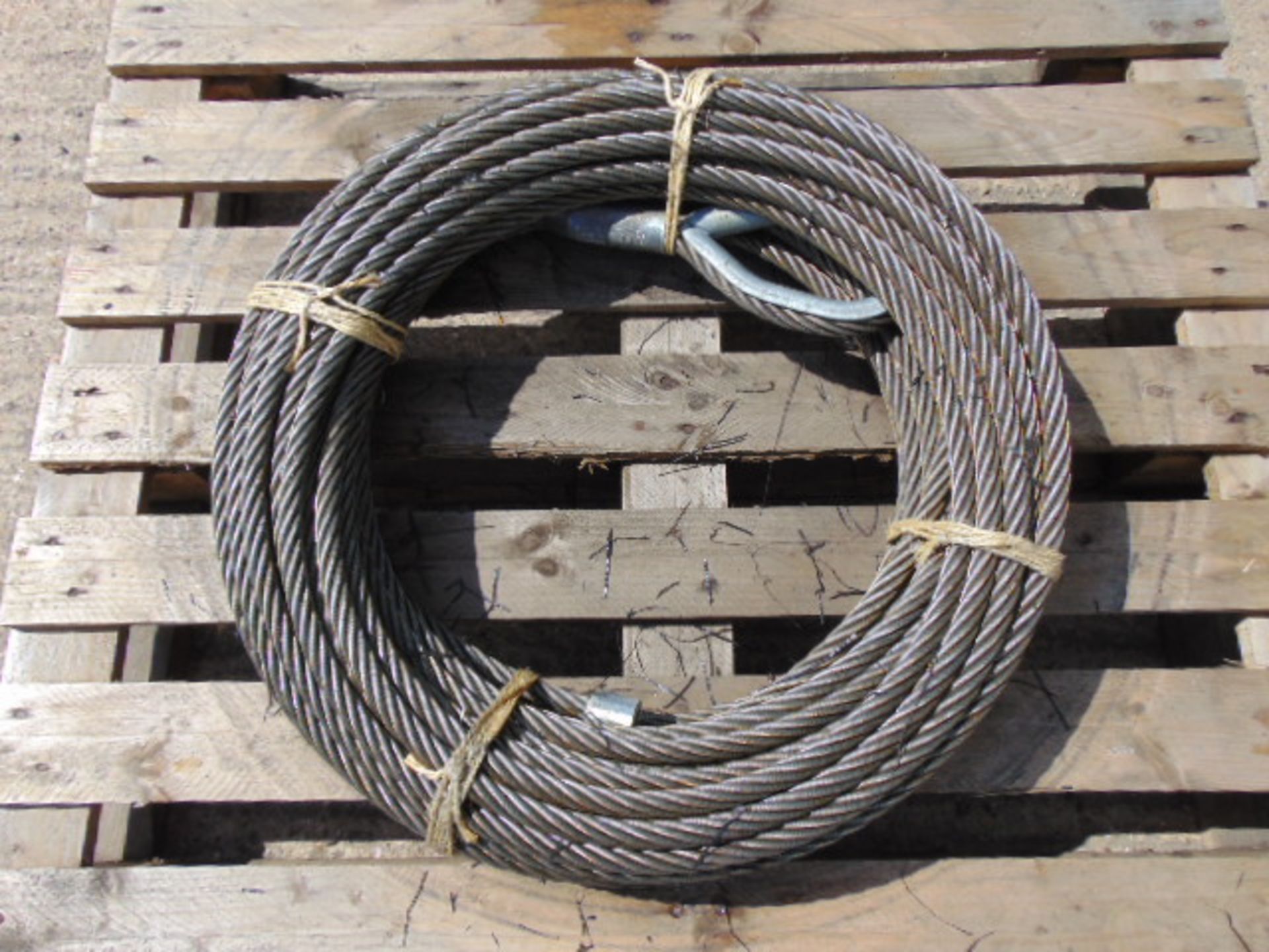 Heavy Duty Hall Bros Roll of 60m 19mm 21.5 tonne Crane/Winch Wire Rope