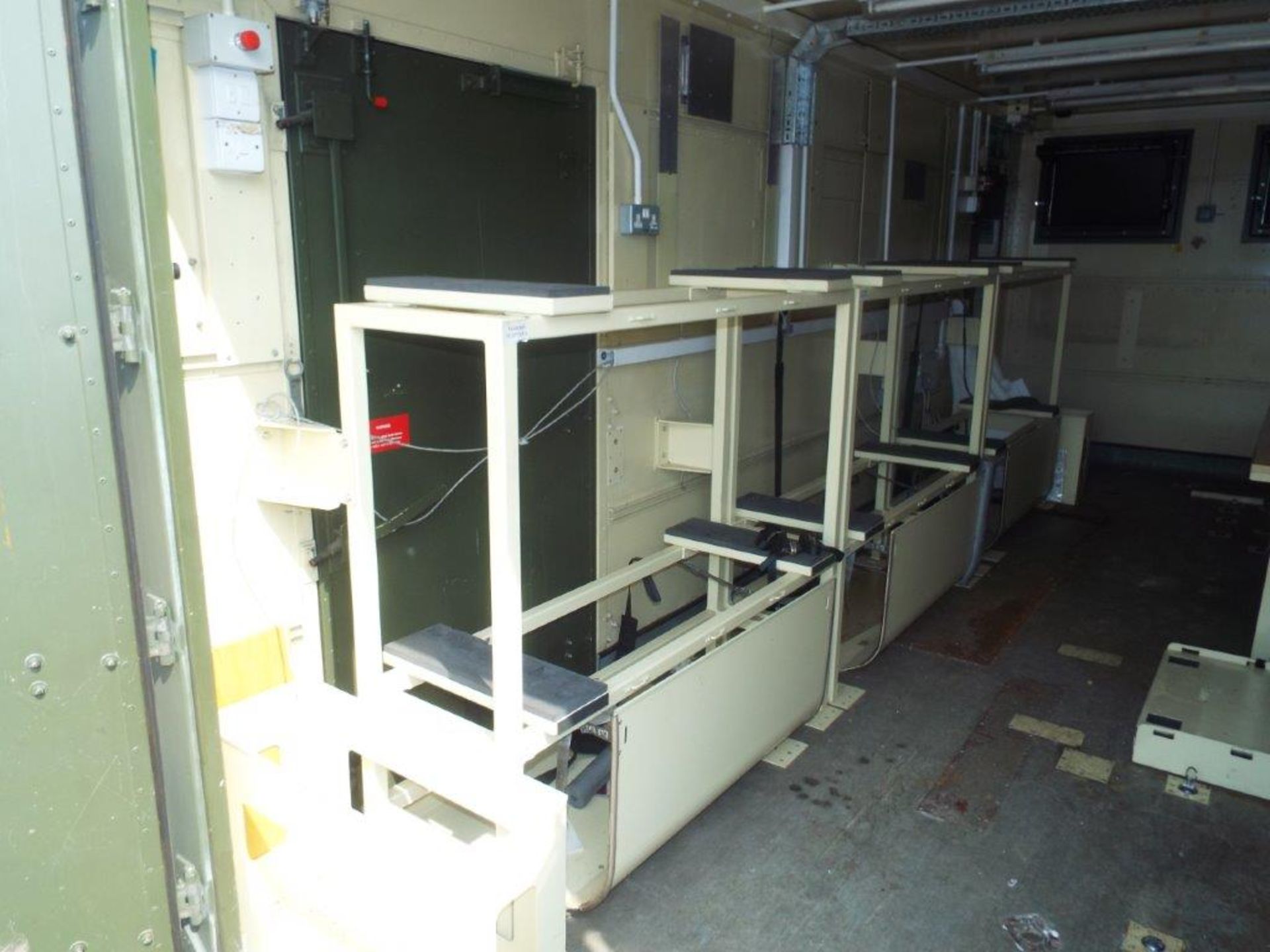 20ft ISO Shipping Container/ Office Unit C/W Twist Locks, Work Stations, Electrics, Lights etc - Image 10 of 28