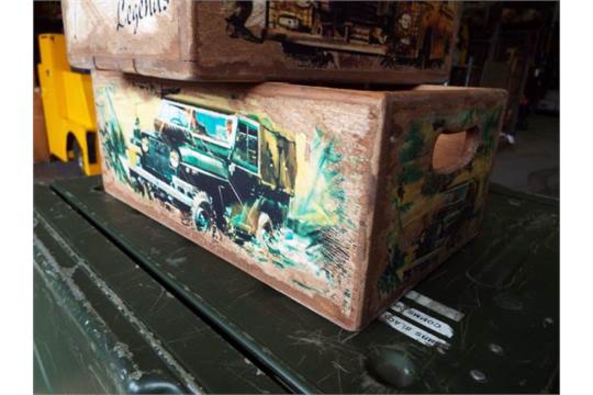 5 x Land Rover Wooden Display / Storage Boxes - Image 2 of 7