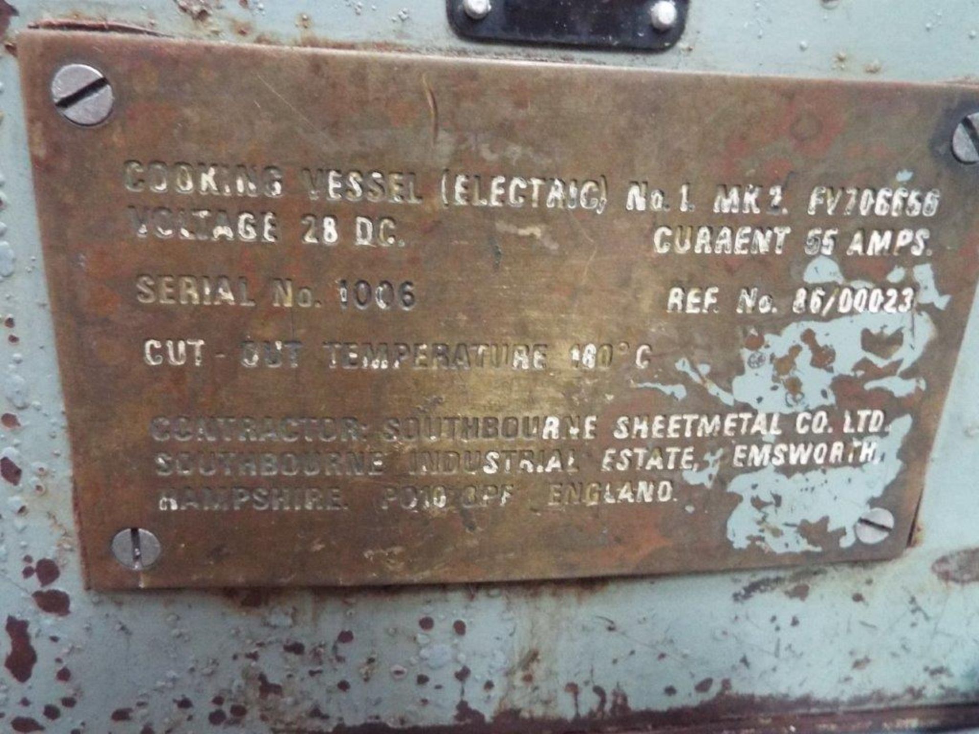 Approx 40 x Cooking Vessel (electric 24V) No 1 Mk 2 FV 706656 - Image 5 of 6