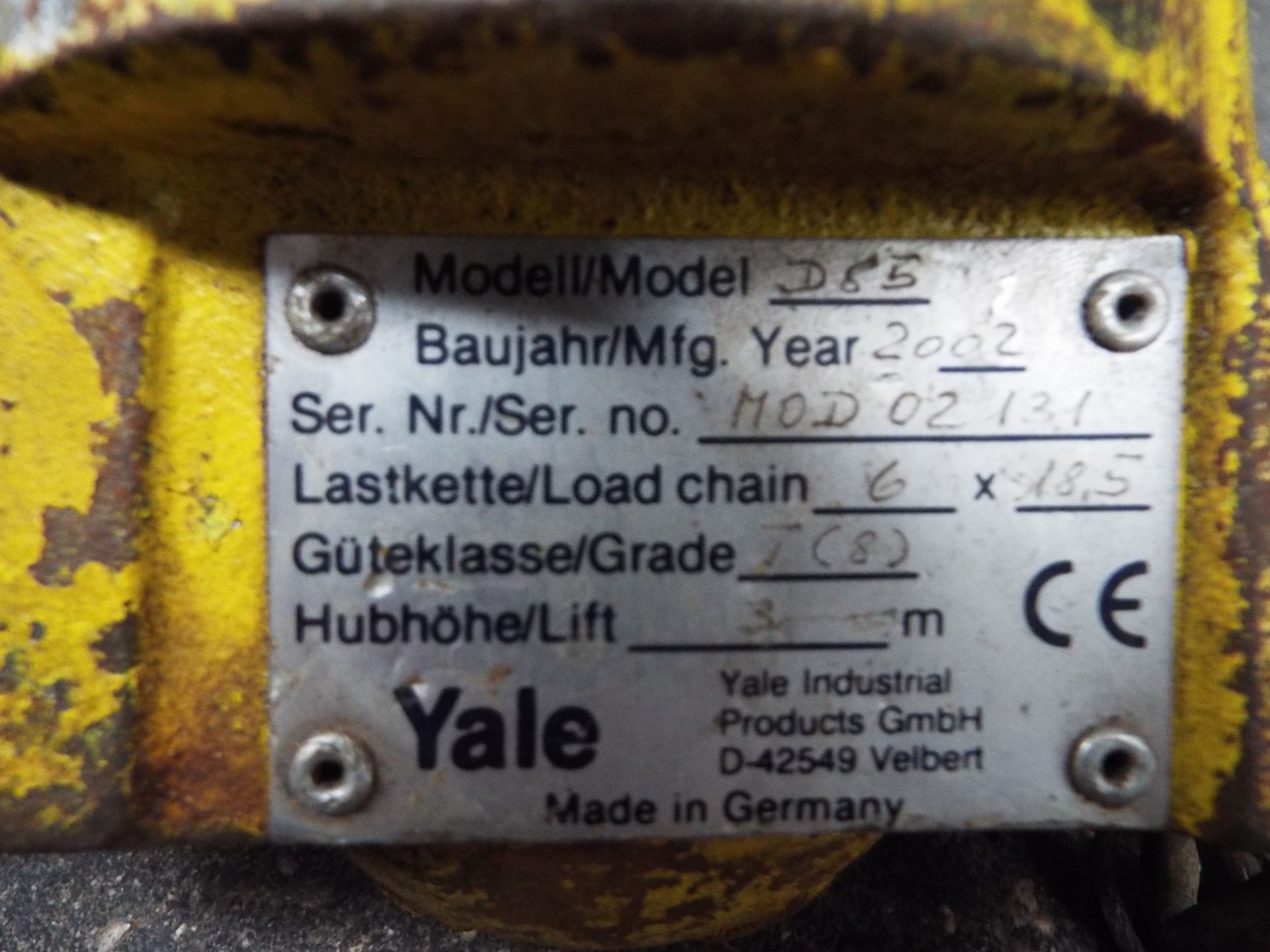 0.75 Ton Yale Lever Block Chain Hoist - Image 4 of 5