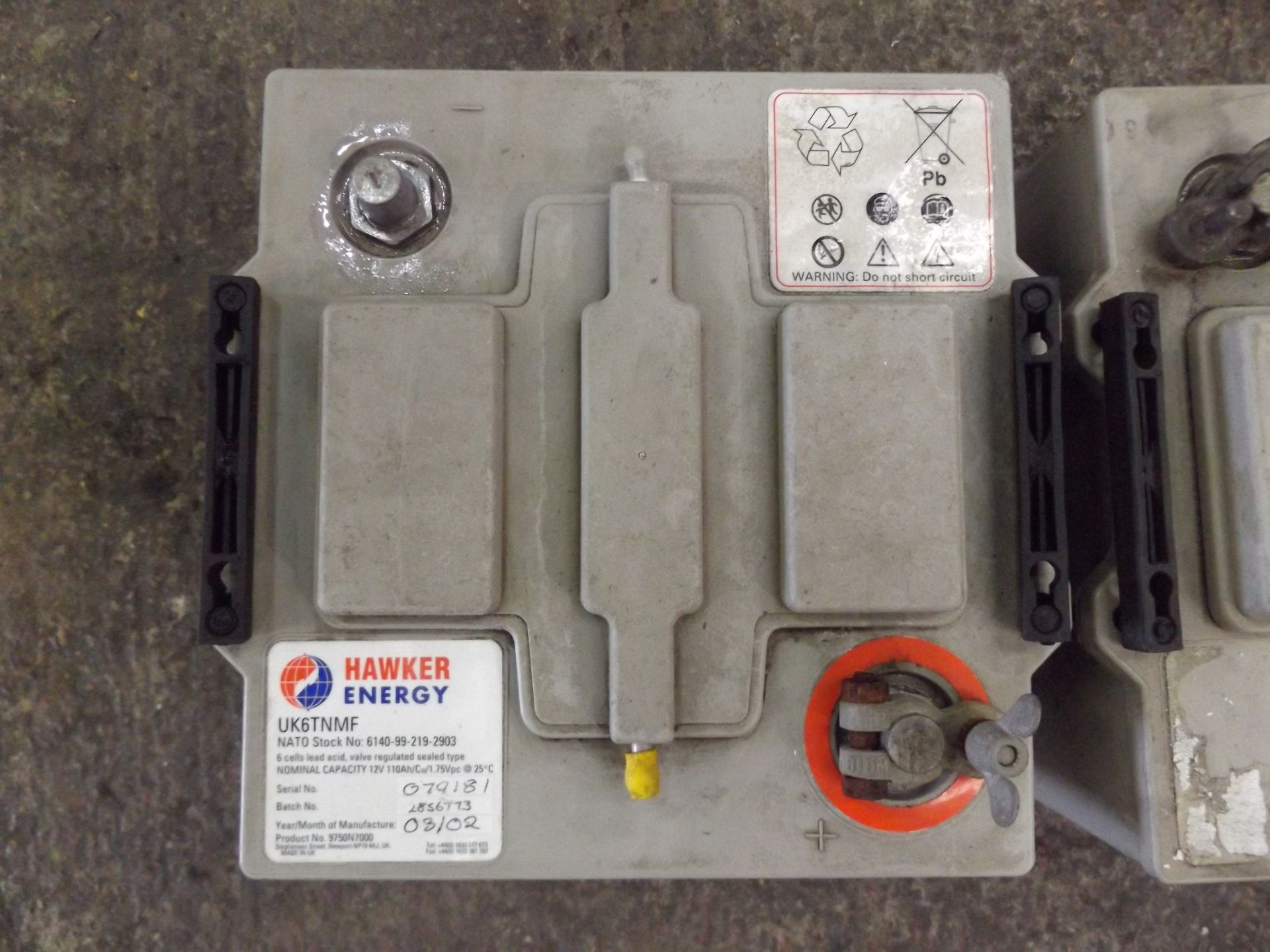 2 x Hawker UK6TNMF Batteries - Image 2 of 4