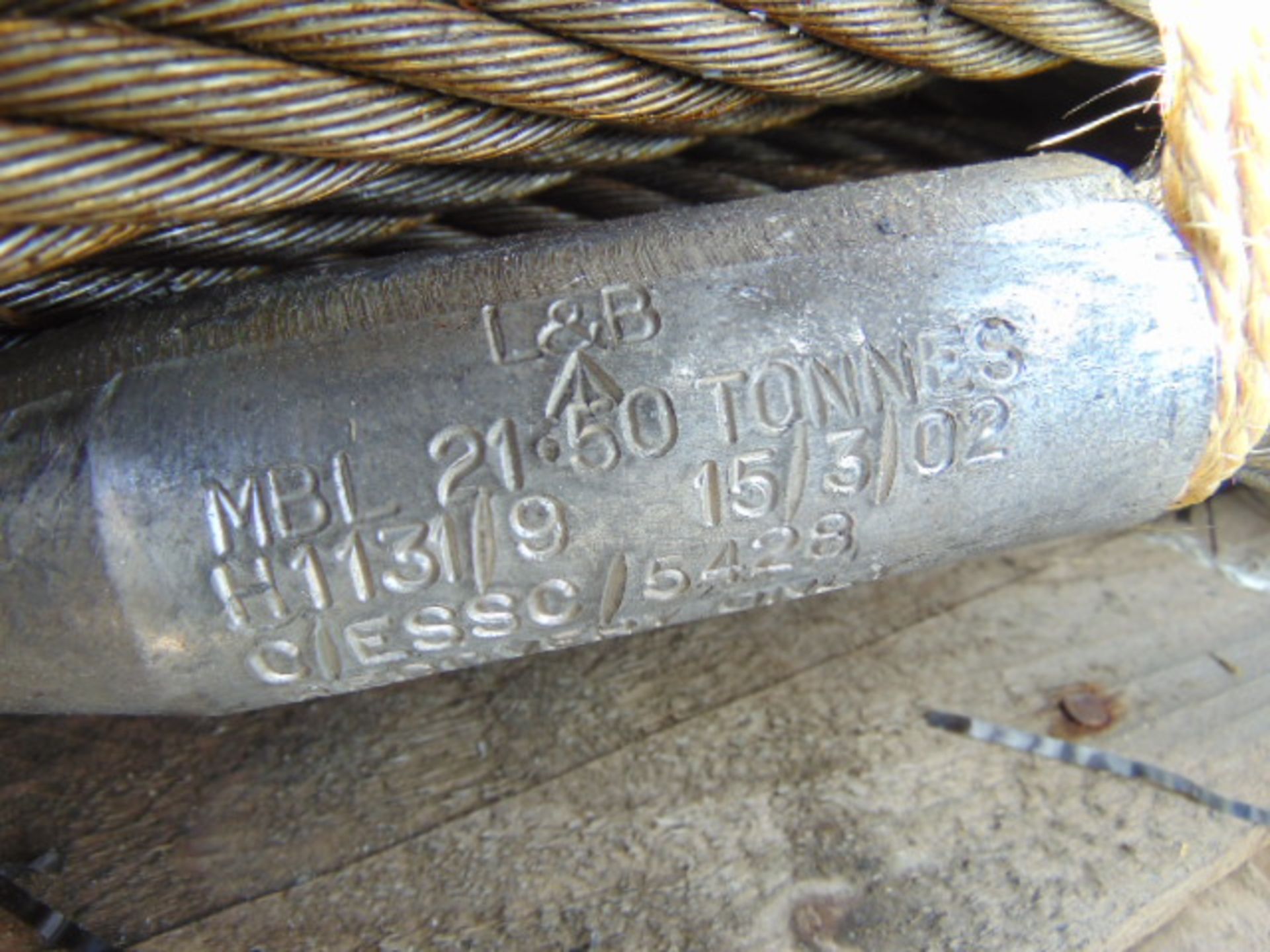 Heavy Duty Hall Bros Roll of 60m 19mm 21.5 tonne Crane/Winch Wire Rope - Image 3 of 5