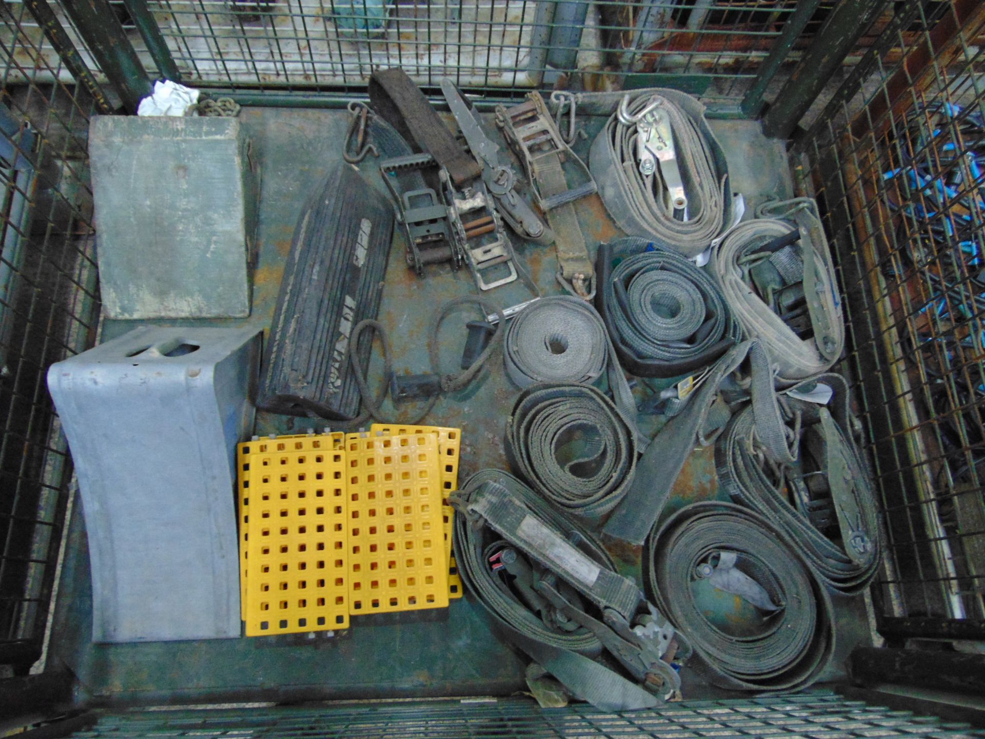 Stillage of Ratchets, Straps and Wheel Chocks