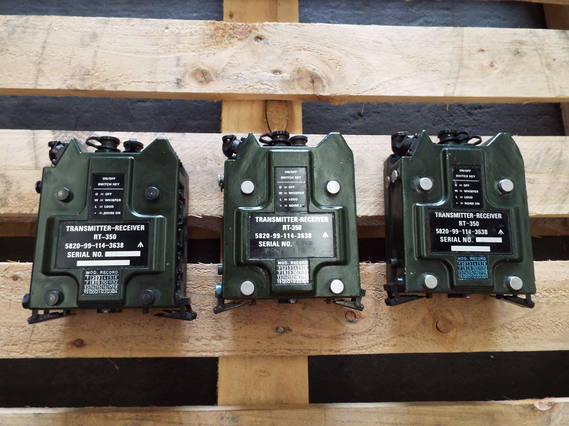 3 x Clansman RT- 350 Transmitter Receivers
