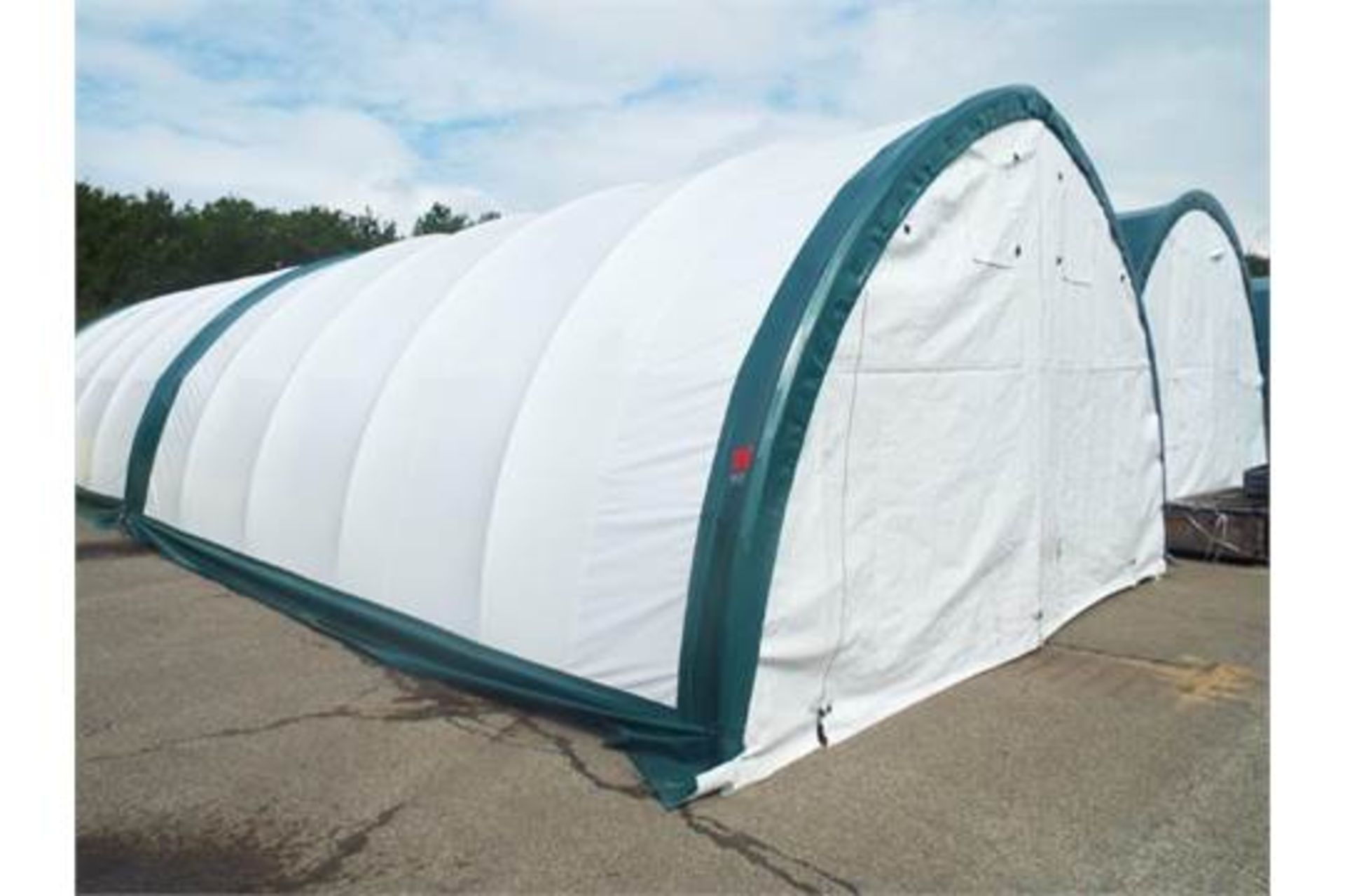 Heavy Duty Peak Storage Shelter 20'W x 30'L x 12' H P/No 203012QX-8P