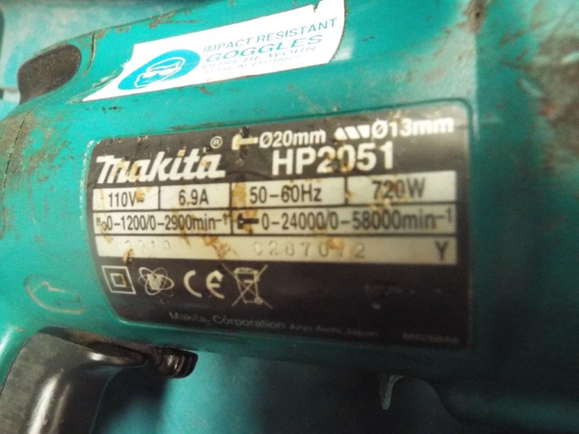 Makita HP2051 Hammer Drill - Bild 3 aus 6