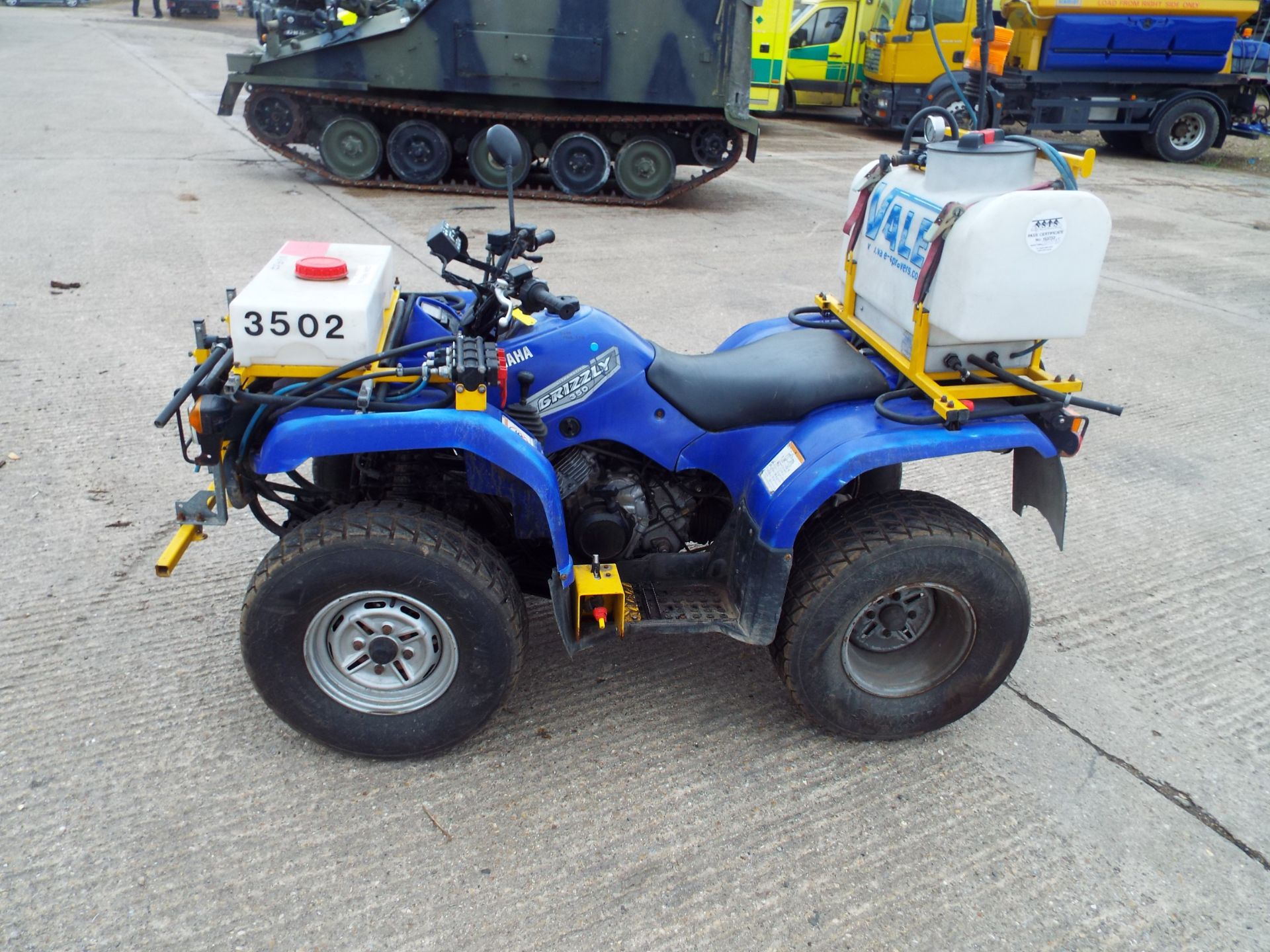 2008 Yamaha Grizzly 350 Ultramatic Quad Bike fitted with Vale Front/Rear Spraying Equipment - Image 4 of 26