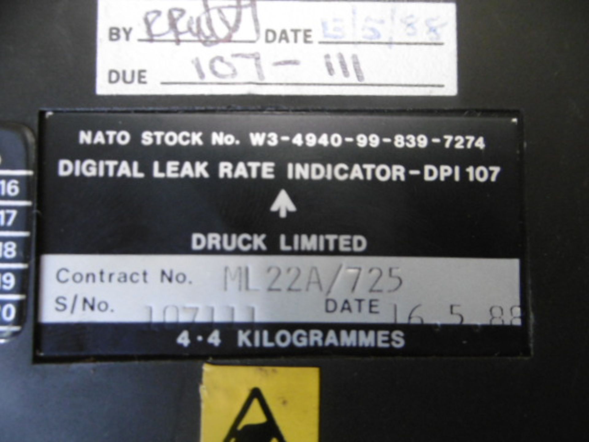 Druck DPI107 Leak Rate Indicator Kit - Image 5 of 9
