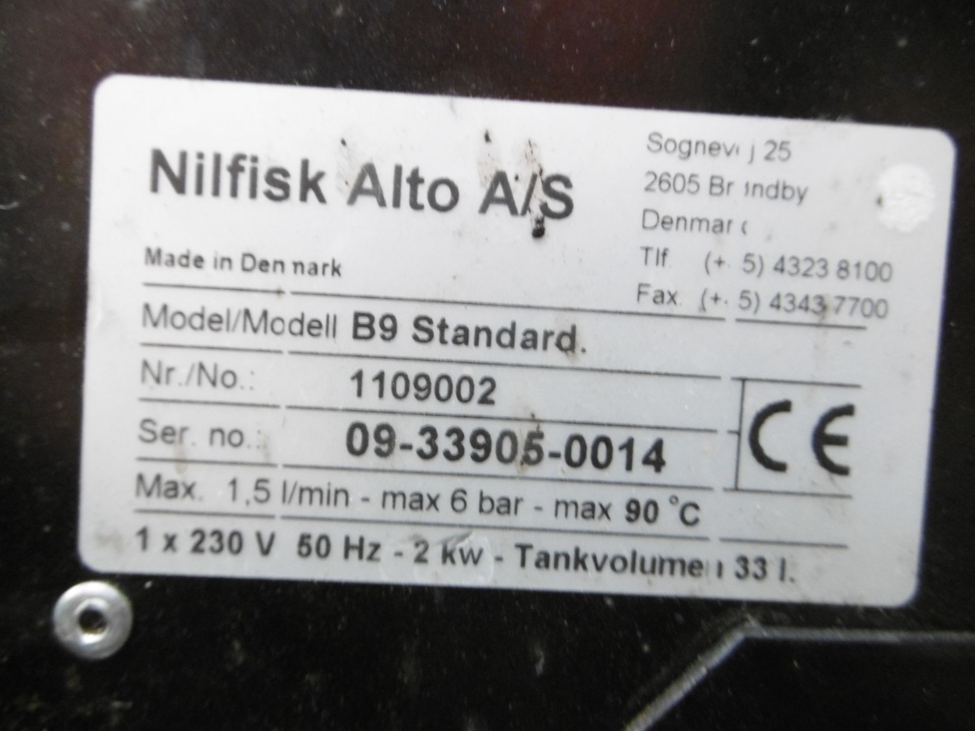 Nilfisk Alto B9 Standard Parts Washer - Image 8 of 8