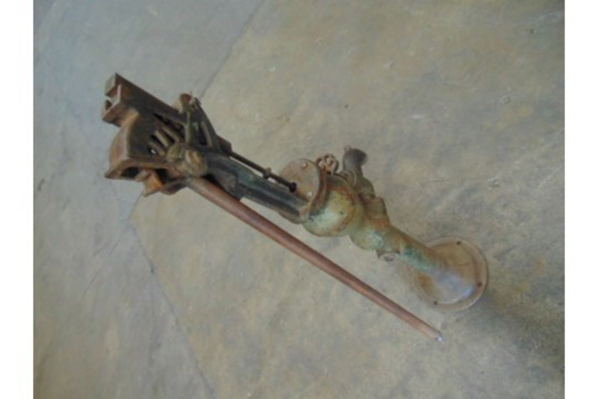Genuine Anitique Full Size Cast Iron Water Pump - Image 4 of 7
