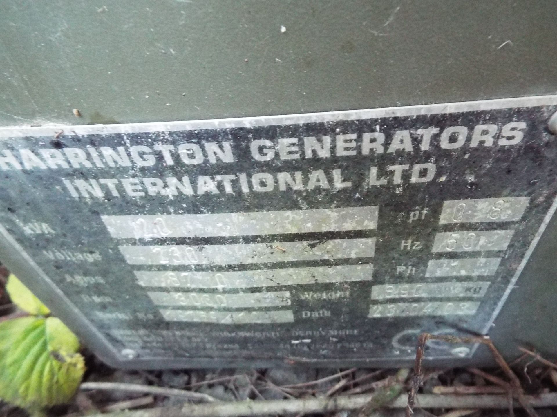 Harrington 20Kva Diesel Generator - Image 10 of 11