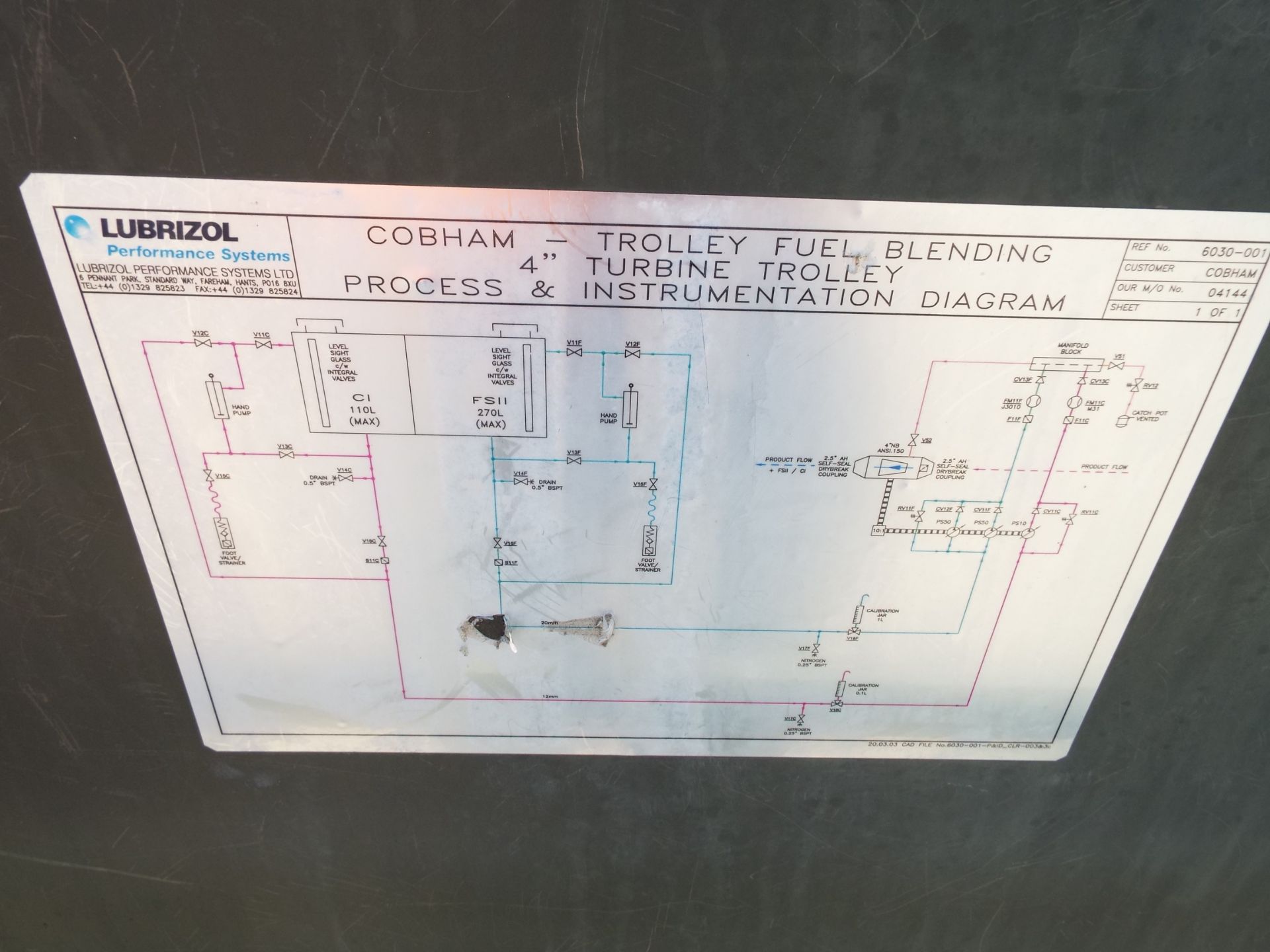 Cobham MK V Fuel Blending Trolley - Image 17 of 19