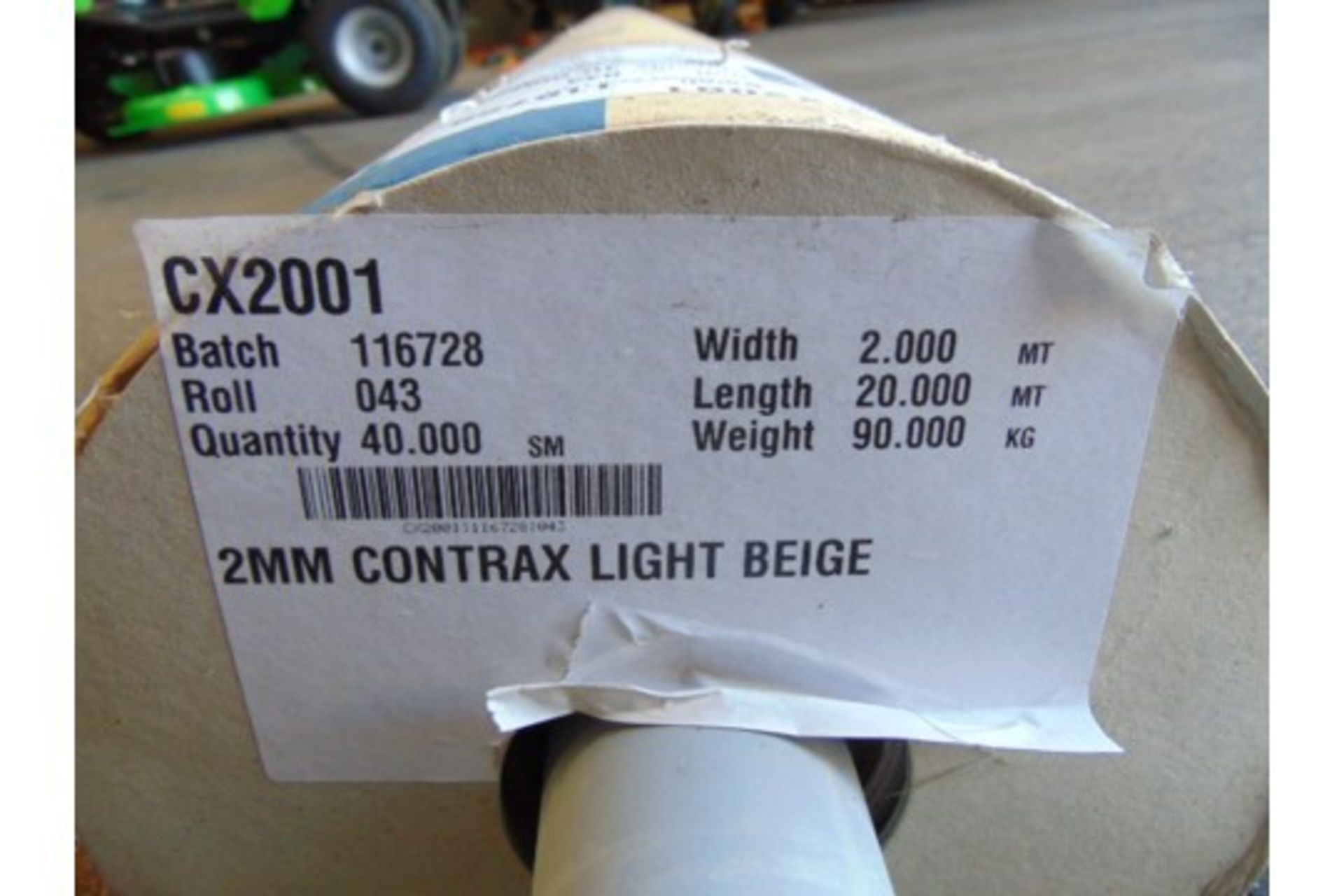 1 x Unissued 40 Sq m roll of Altro Contrax - Light Beige CX2001 Anti Slip Safety Vinyl Flooring - Image 5 of 5