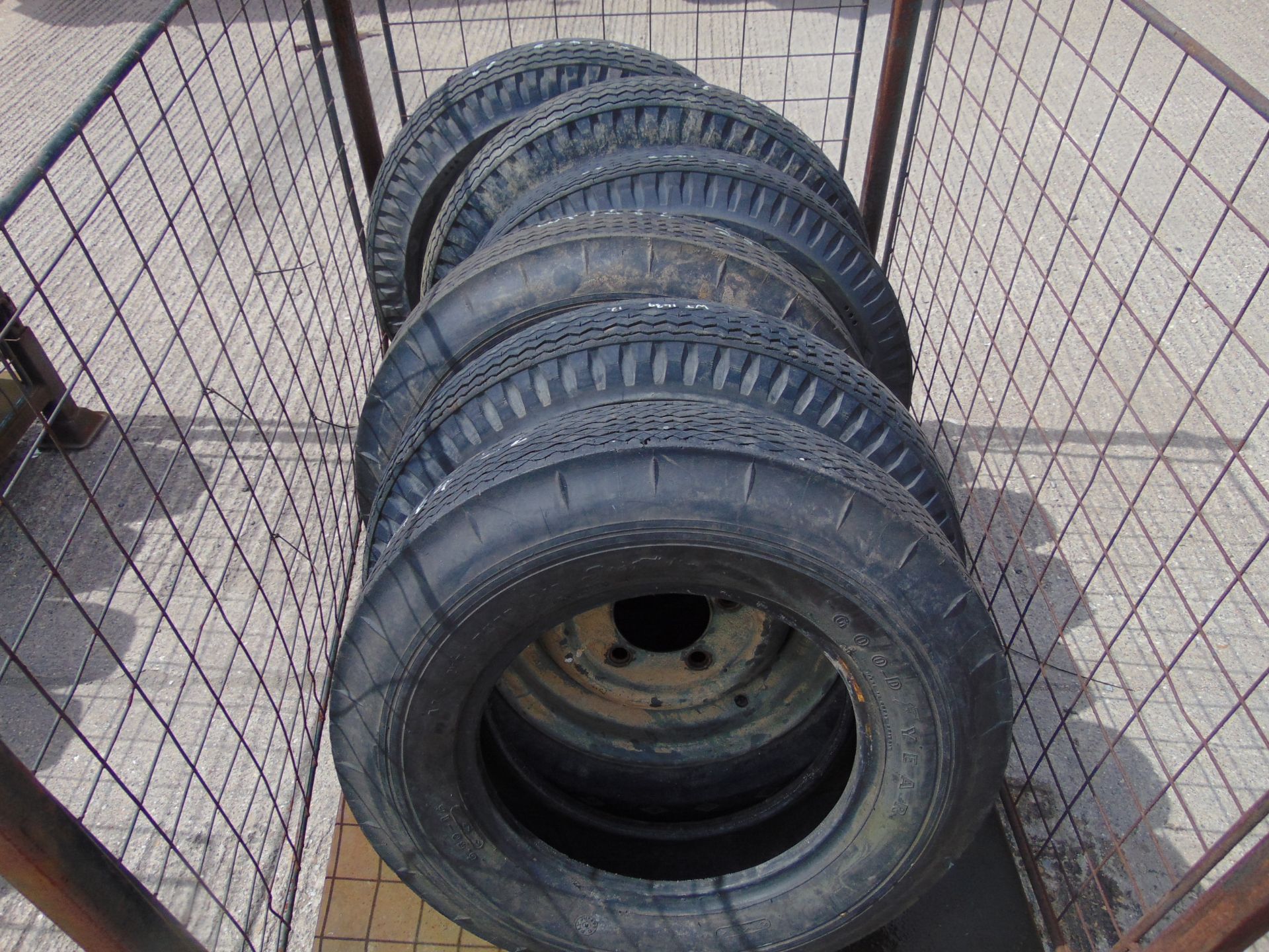 6 x Goodyear 6.50-16 C Tyres