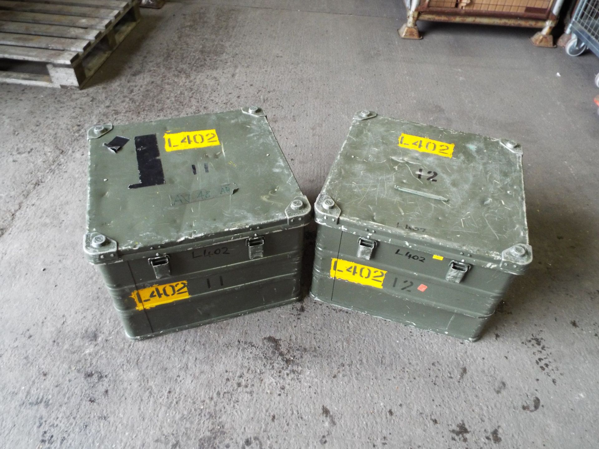 2 x Heavy Duty Zarges Aluminium Cases