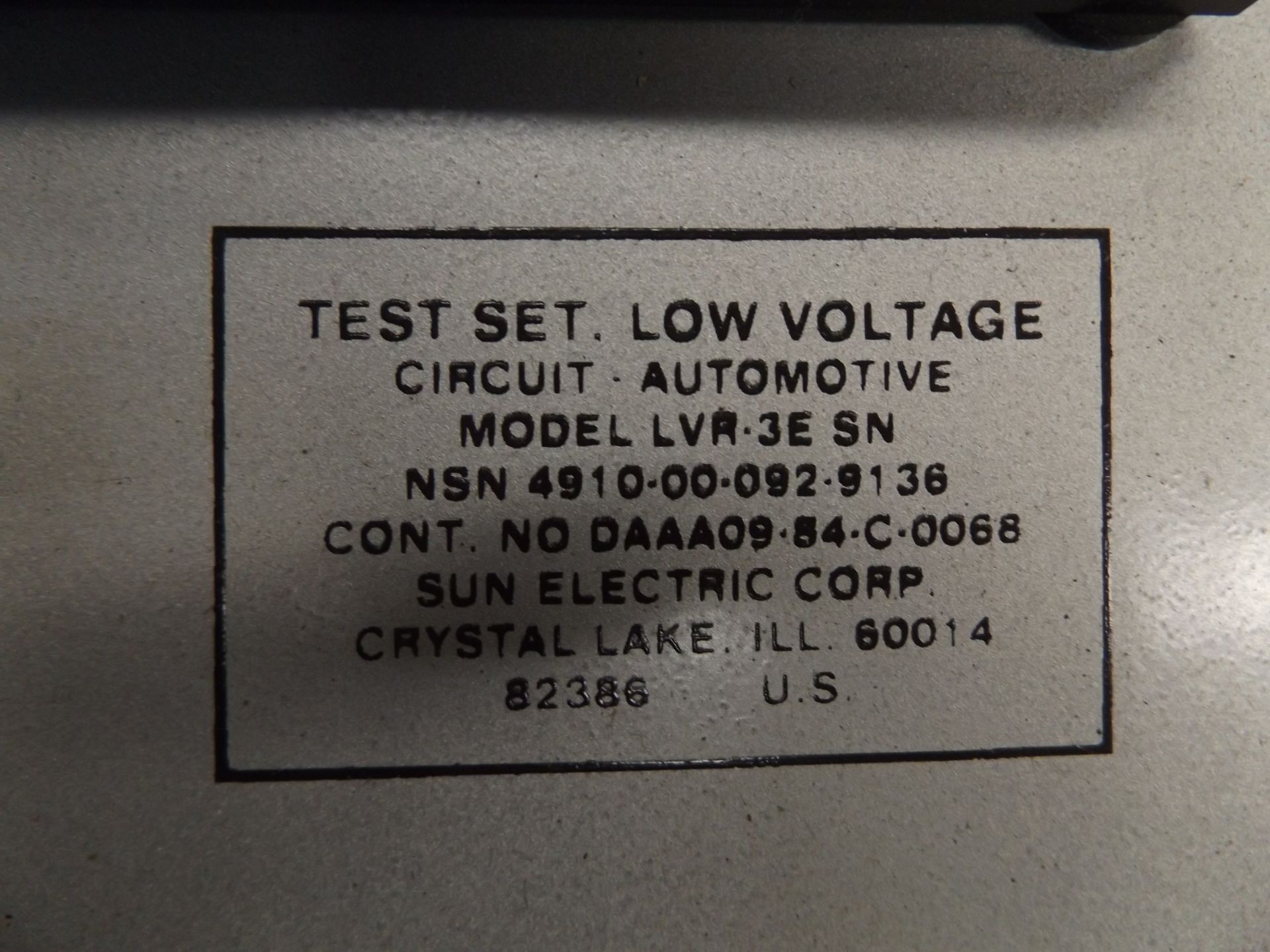 Sun Electronic LVR-3E Automotive Low Voltage Circuit Test Set - Image 4 of 5