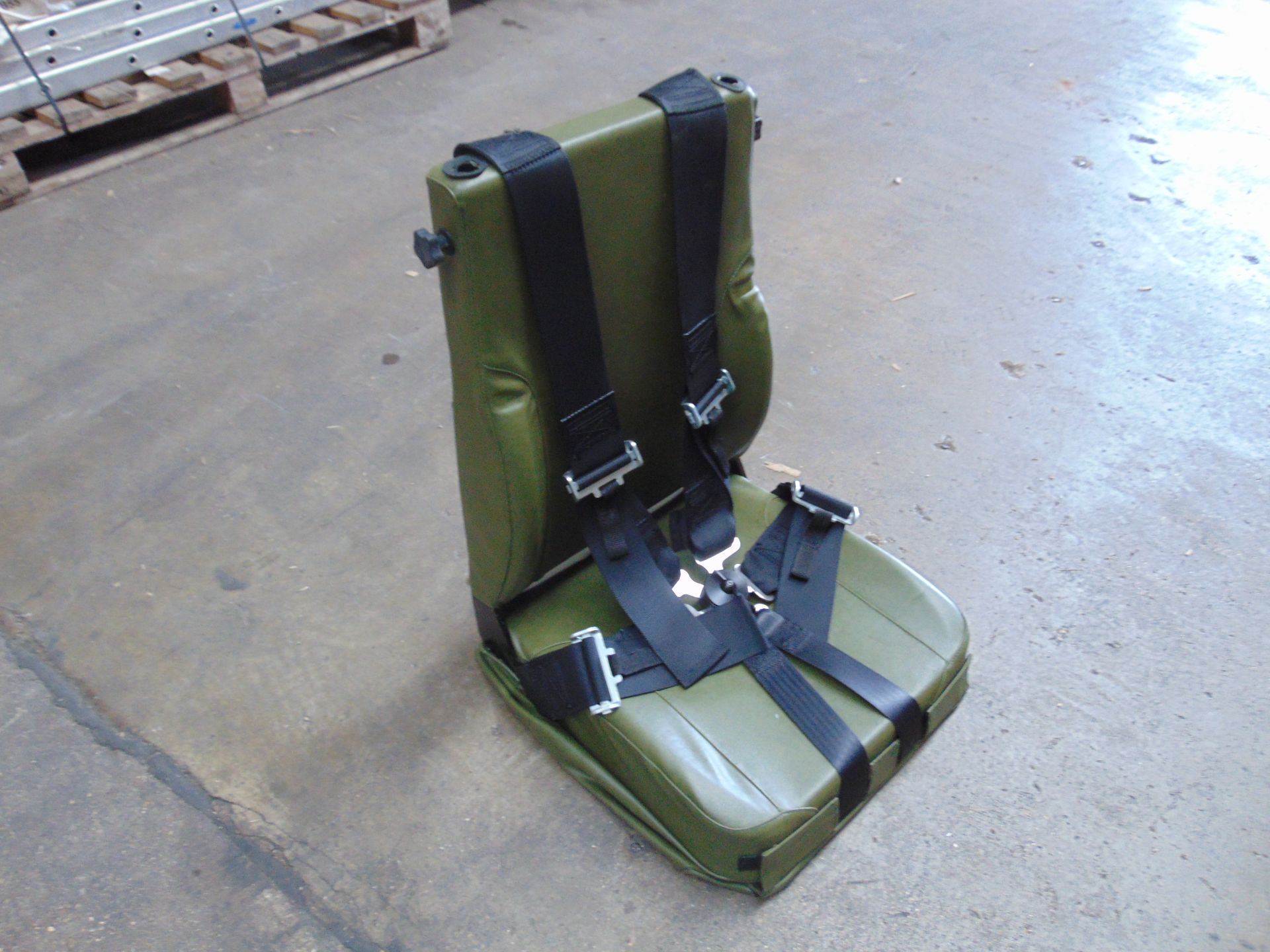 Unissued FV Drivers Seat Complete with 5 Point Harness