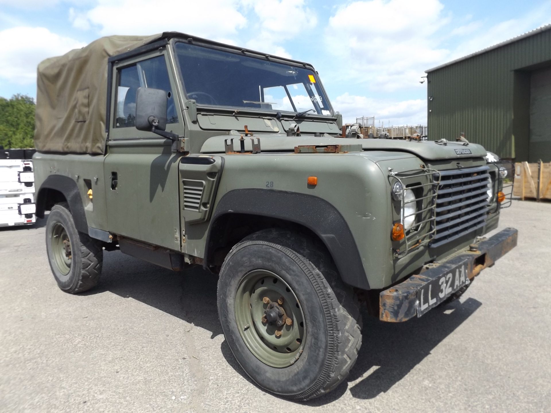 Military Specification Land Rover Wolf 90 Soft Top with Remus upgrade