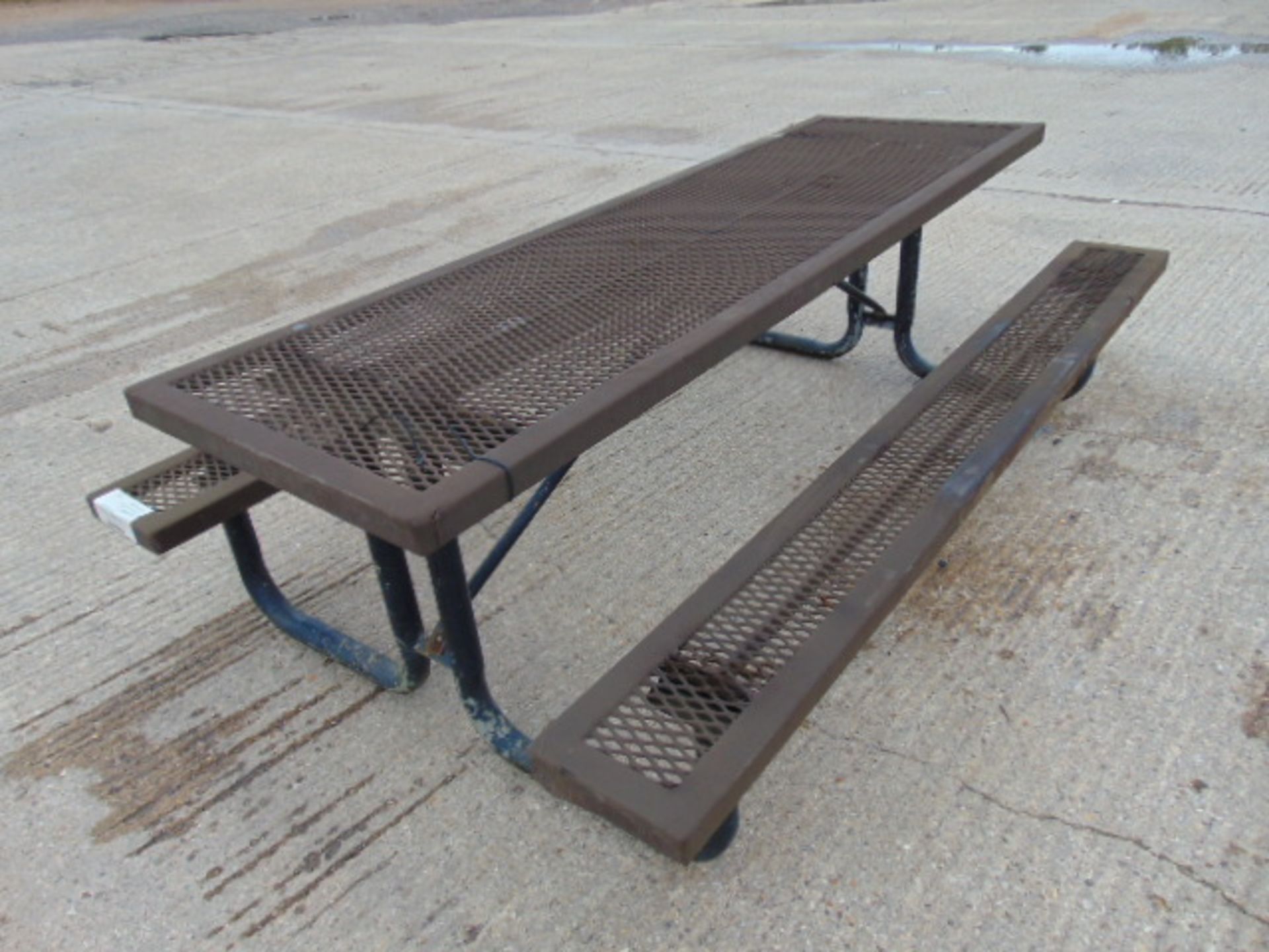 8'x5' Webcoat Metal Picnic Bench