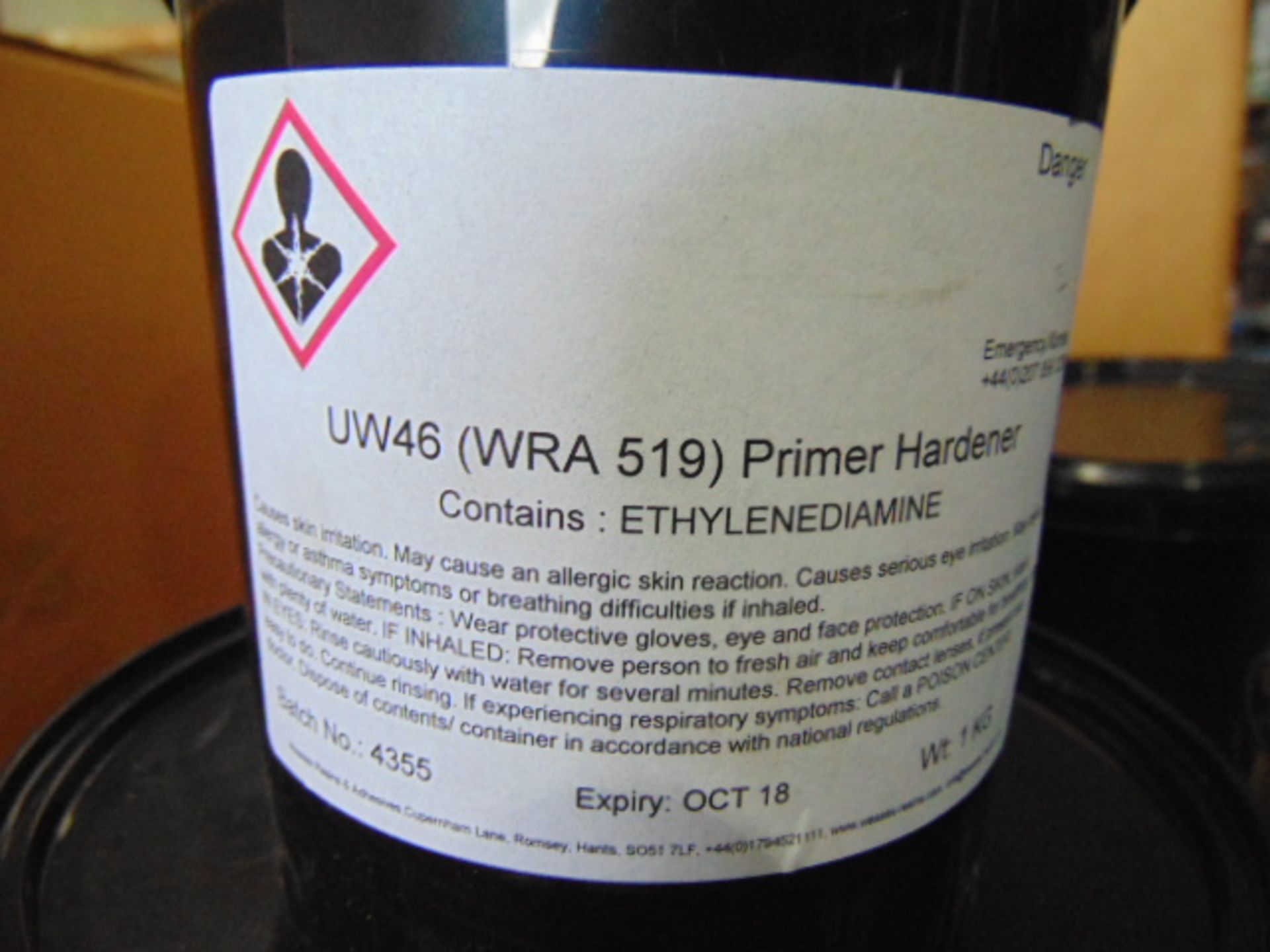 Approx 50 x Unissued Cans of UW46 (WRA519) Epoxy Resin - Image 4 of 4