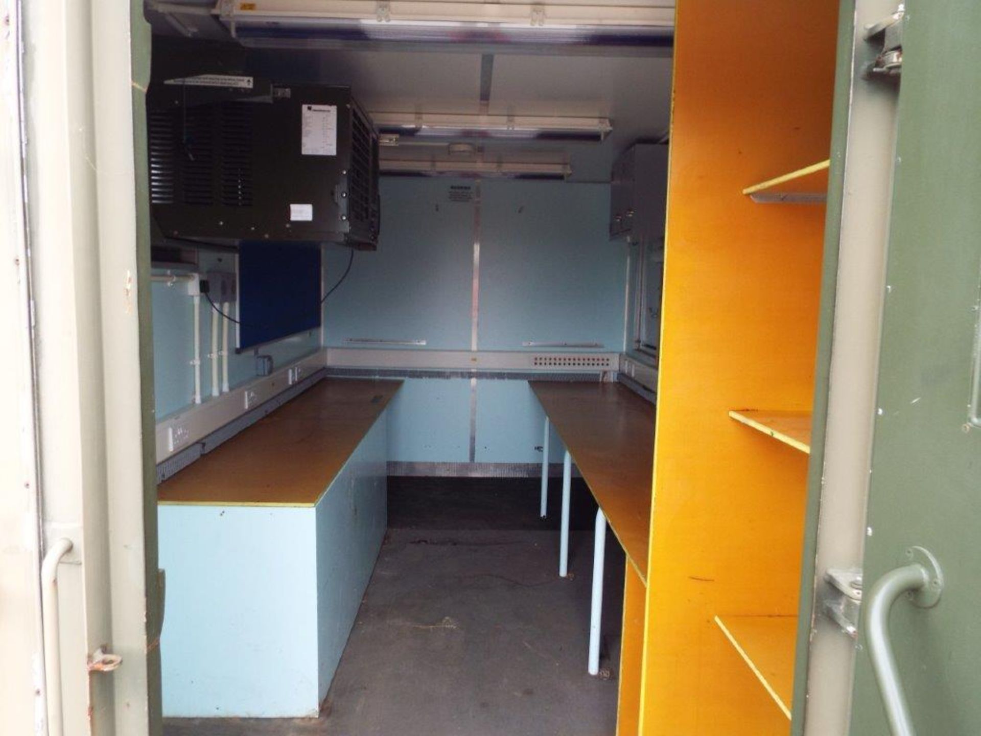 Demountable Office Unit C/W Twist Locks, Air Con, Work Stations etc - Image 2 of 26