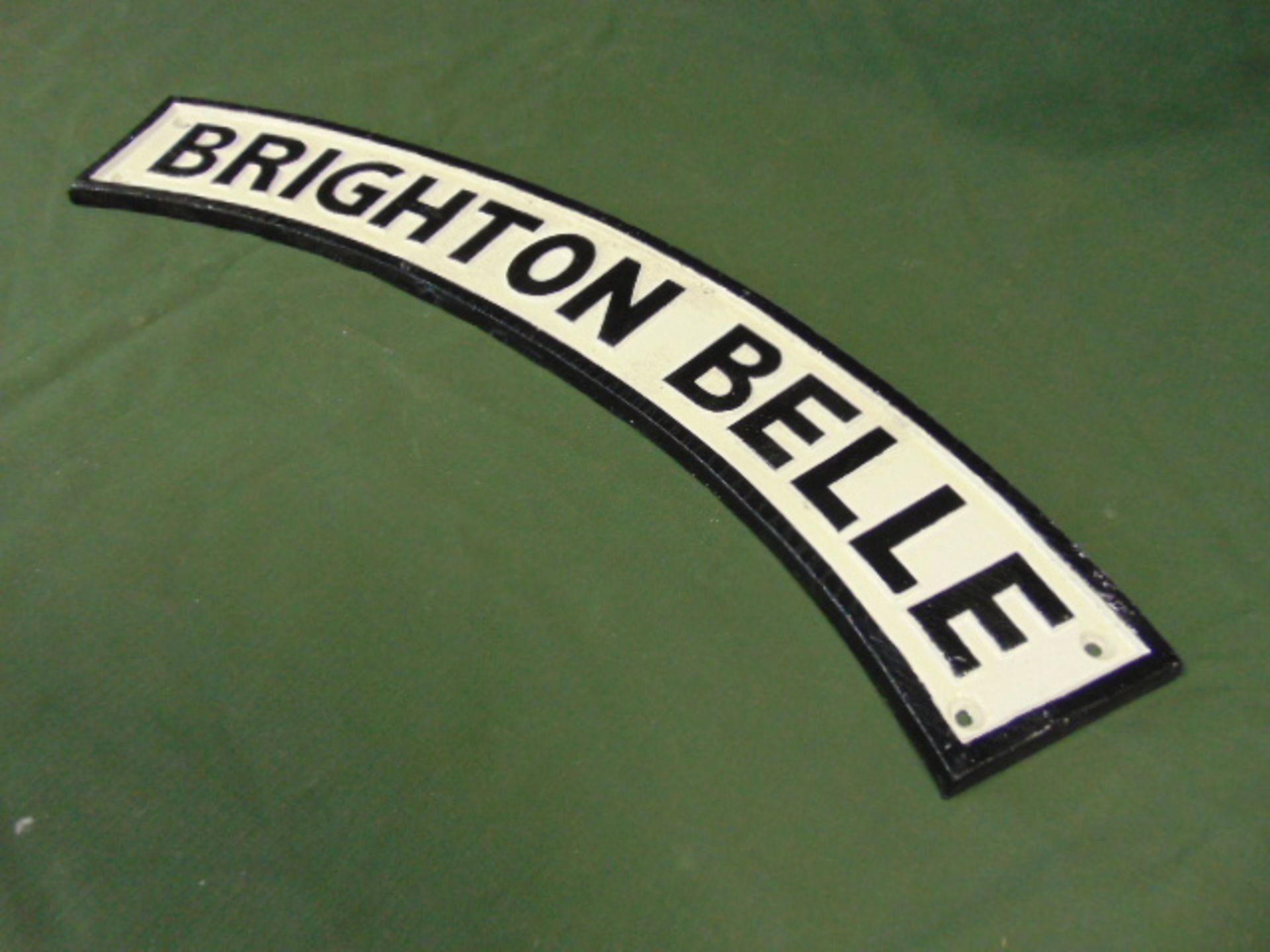 Cast Iron "Brighton Belle" Steam Train Plaque - Image 2 of 3