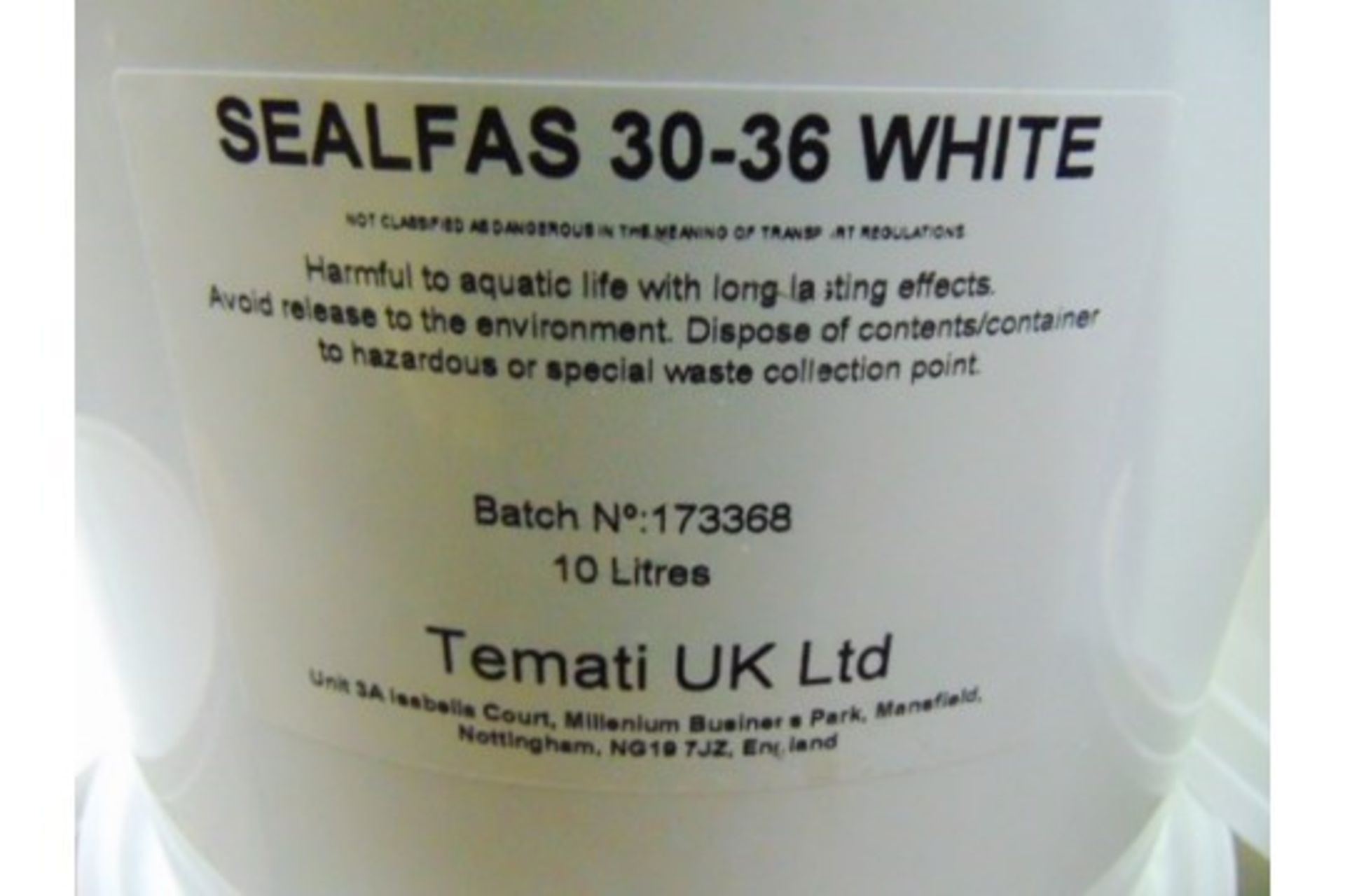 12 x Unissued 10L Tubs of Sealfas 30-36 Coating - Image 2 of 3
