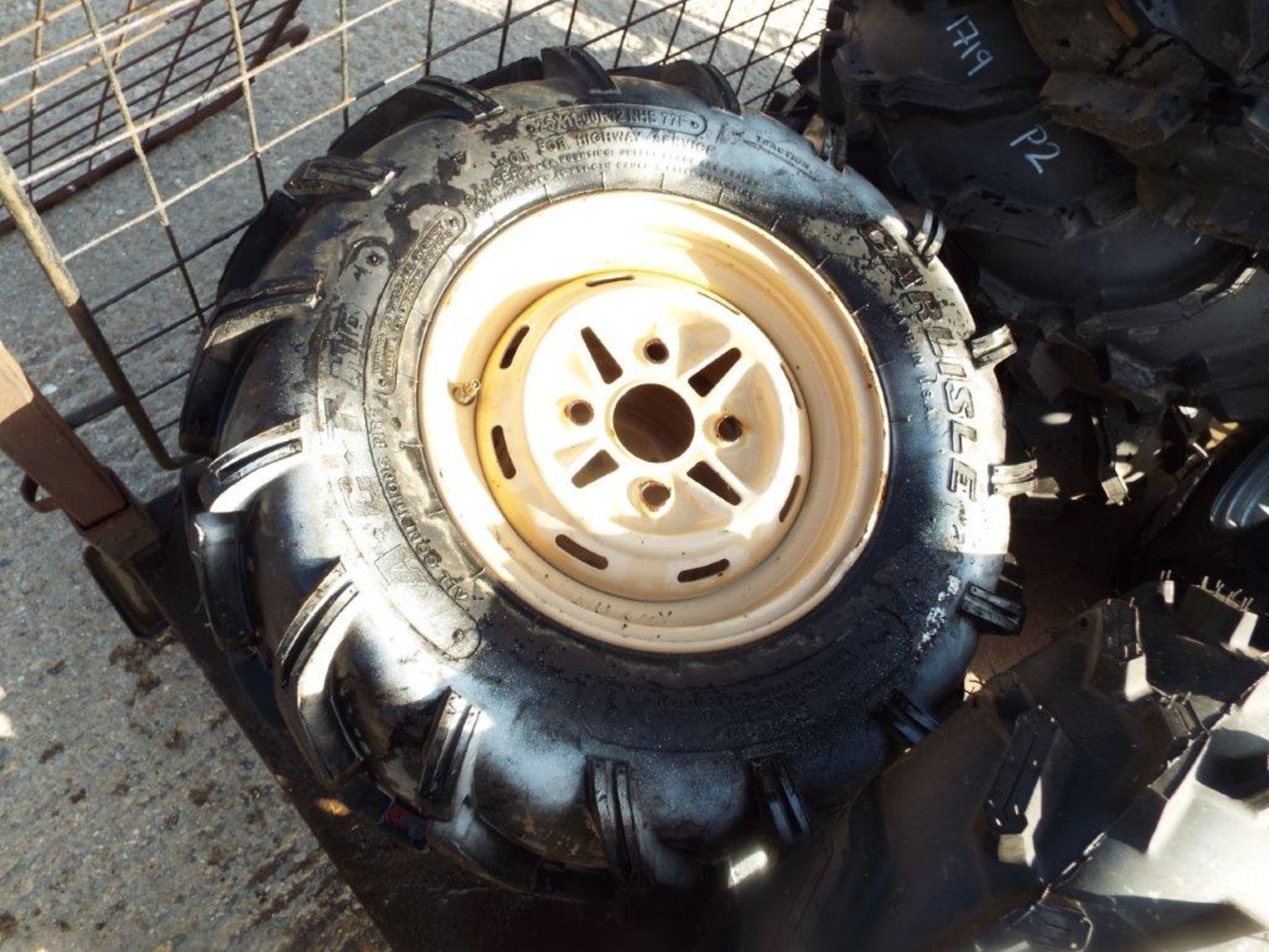 6 x Carlisle ACT 25x11R12 and 2 x 25x8R12 ATV Tyres on Rims - Image 14 of 16
