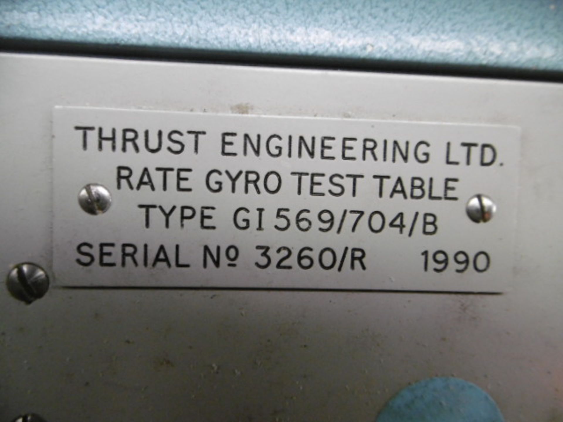 Rate Gyro Test Table - Image 9 of 9