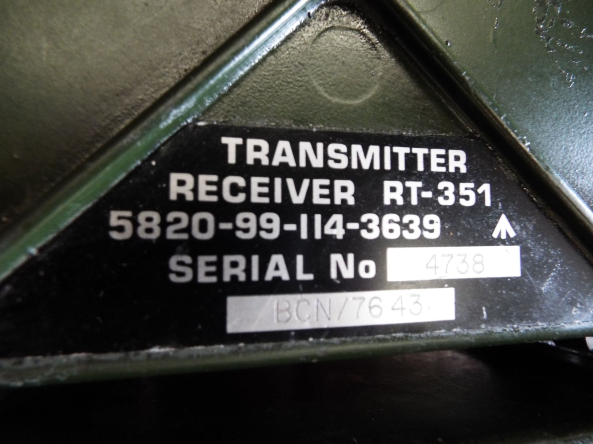 5 x Clansman RT- 351 Transmitter Receivers - Bild 4 aus 4